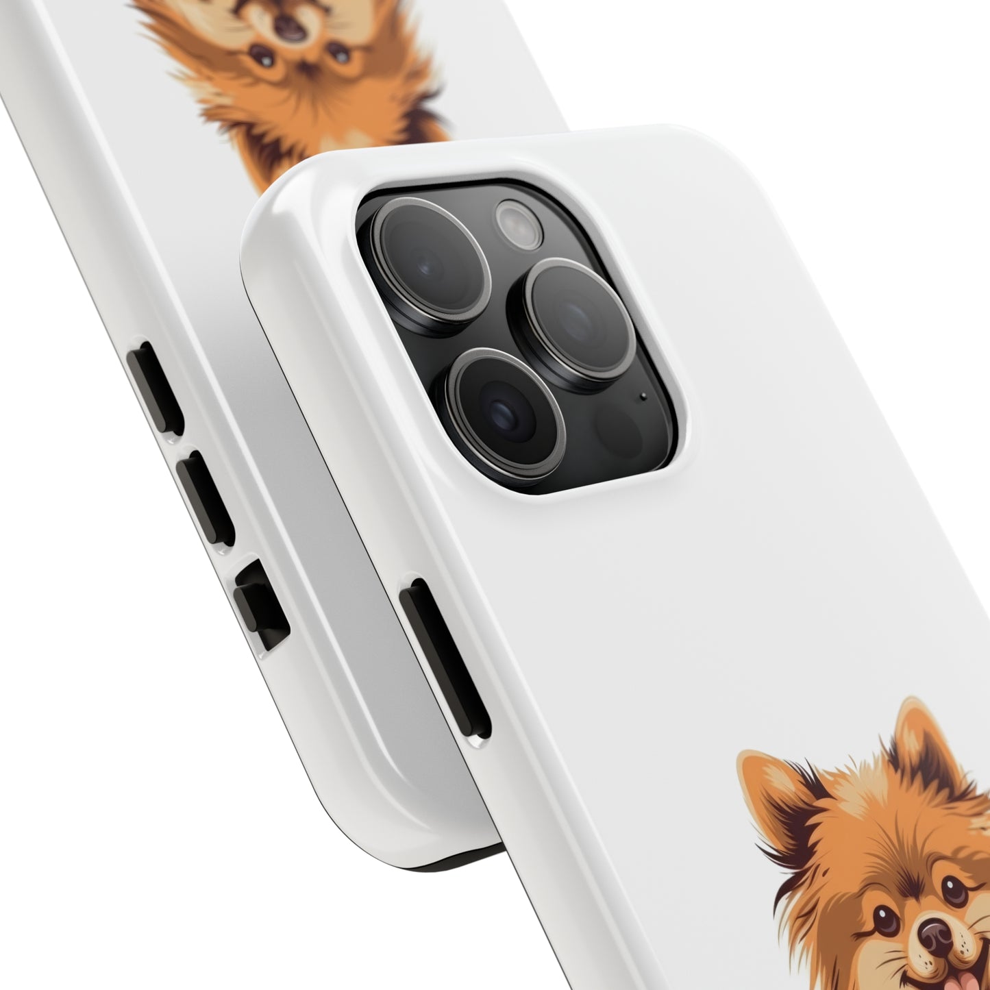 White Pomeranian Tough Phone Case