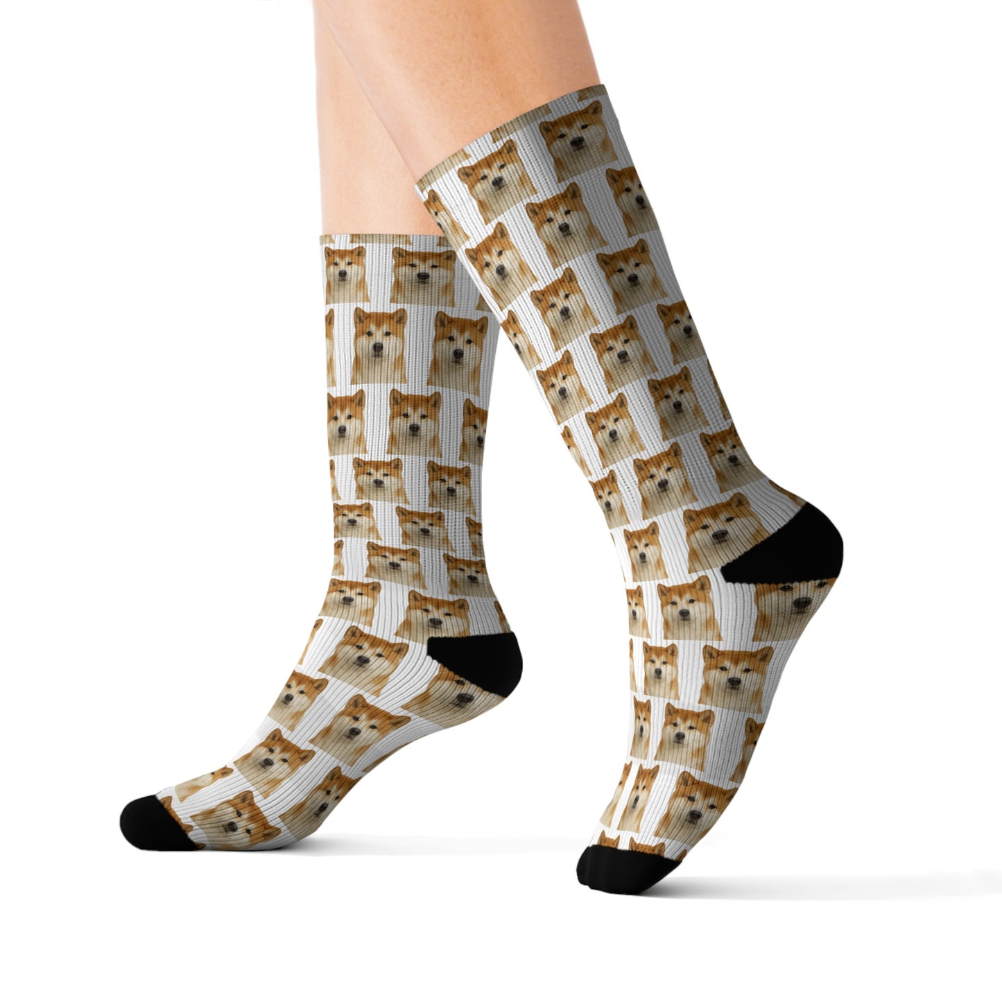 Akita Socks - Dog Lover Gift, Cute Animal Apparel, Pet Owner Present, Colorful Patterned Footwear, Unique Puppy Accessory
