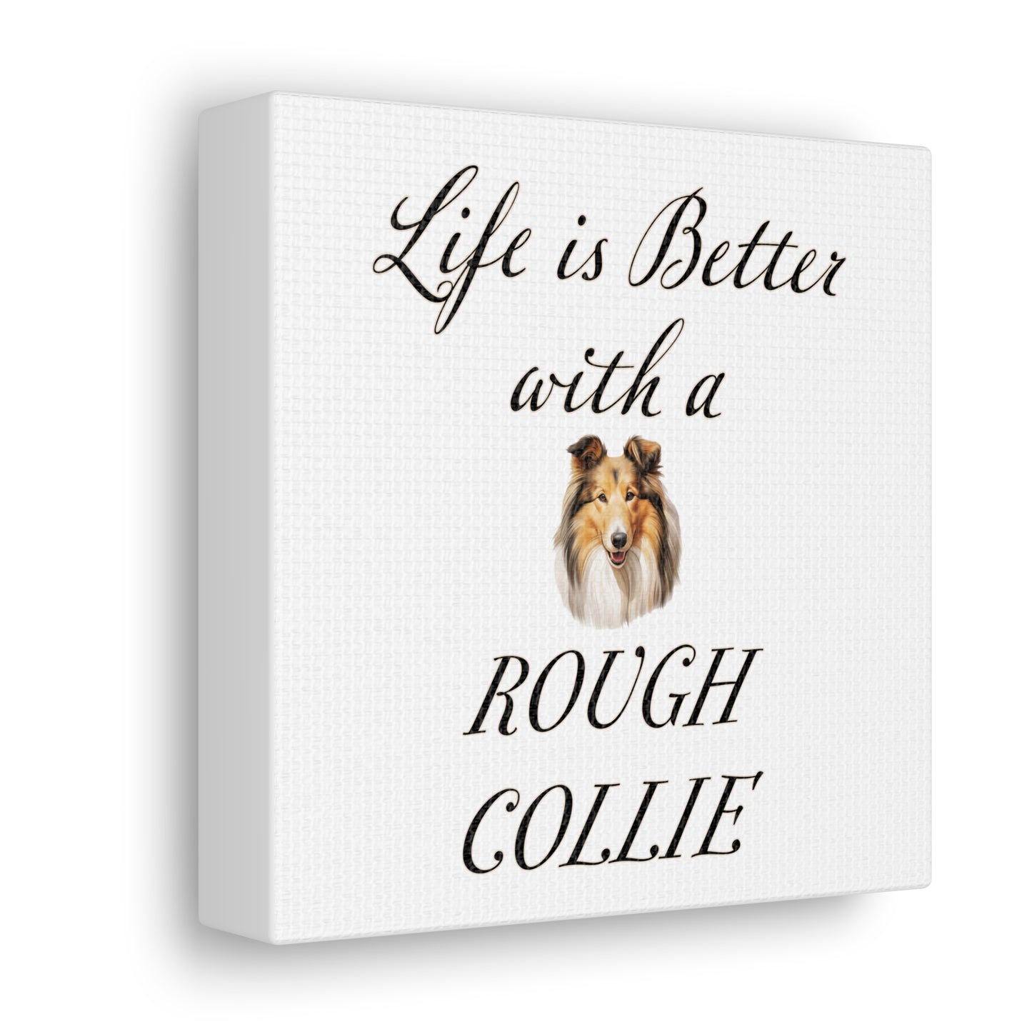 Rough Collie Art - Dog Print - Canvas Gallery Wraps