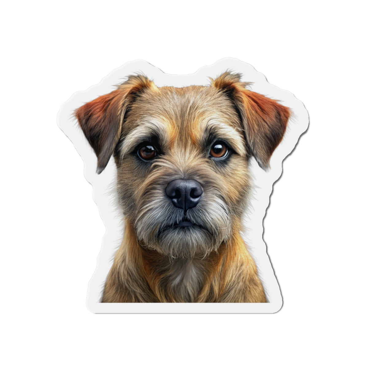 Border Terrier Die-Cut Magnet - Cute Dog Breed Refrigerator Magnet, Pet Lover Gift, Animal Decor, Fridge Decoration, Puppy Art Magnet