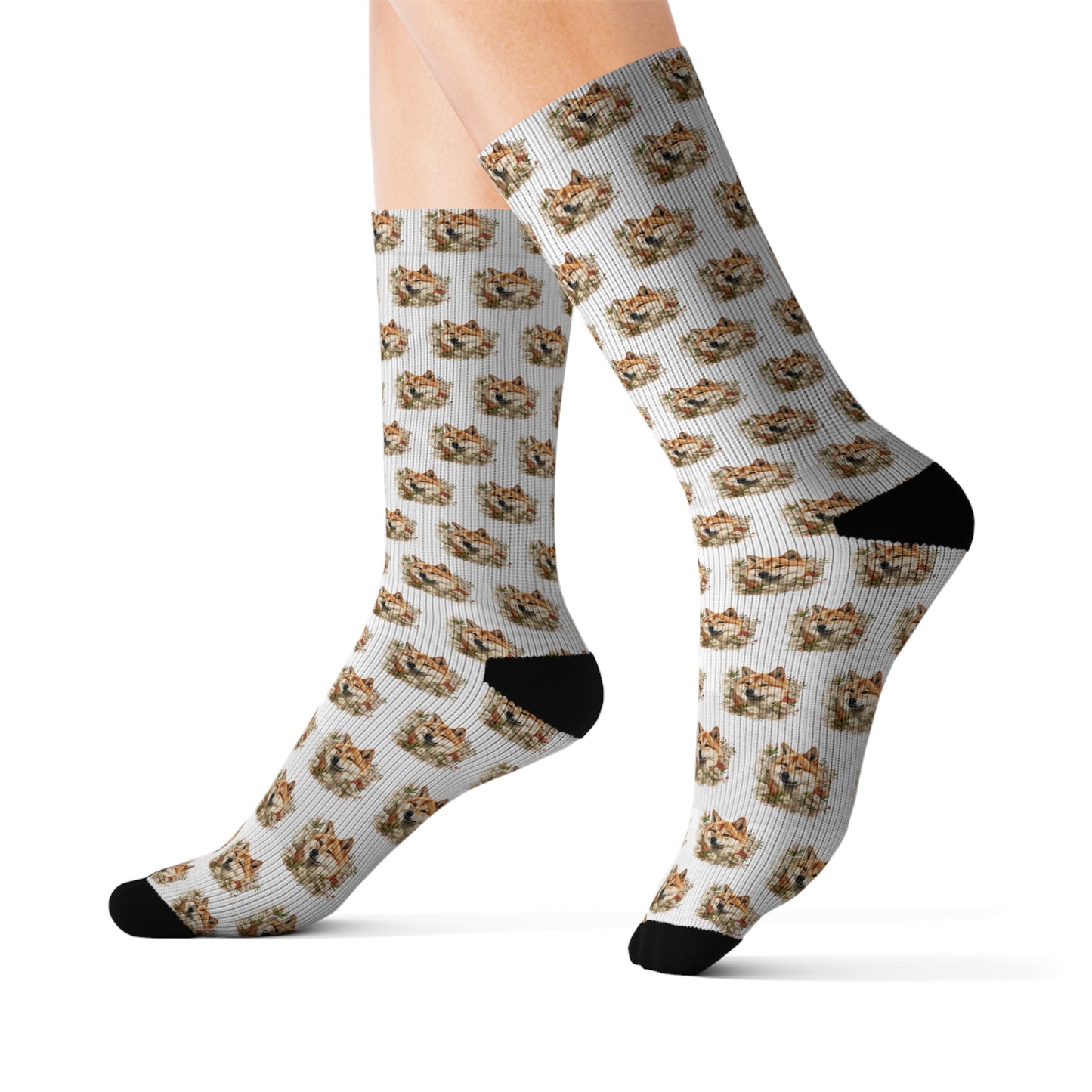 Floral Akita Socks