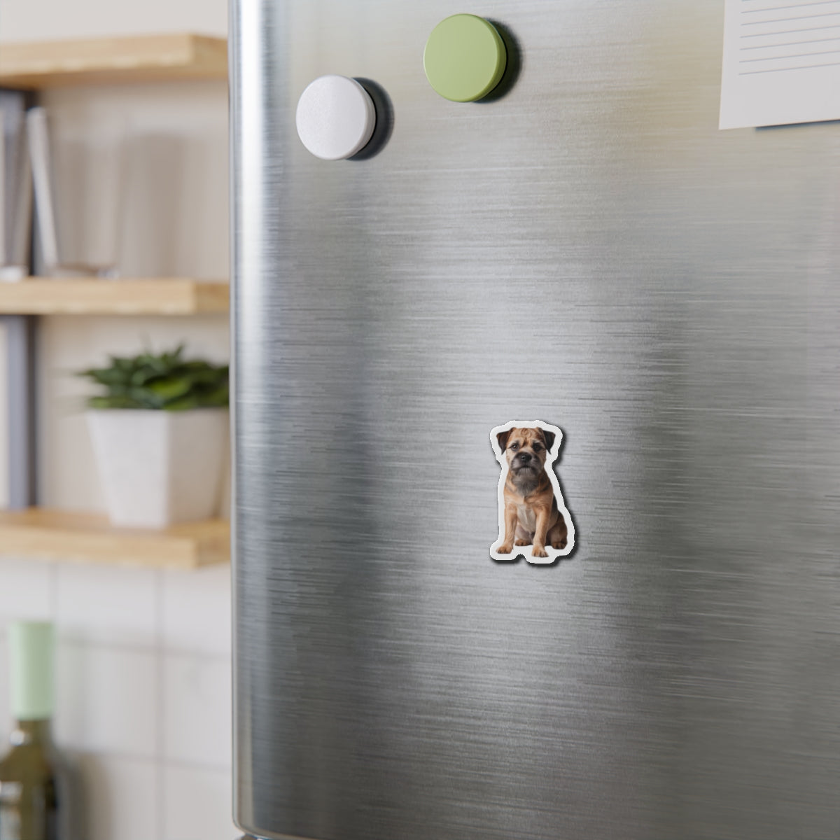 Border Terrier Die-Cut Magnet - Cute Dog Breed Refrigerator Magnet, Pet Lover Gift, Animal Decor, Fridge Decoration, Puppy Art Magnet