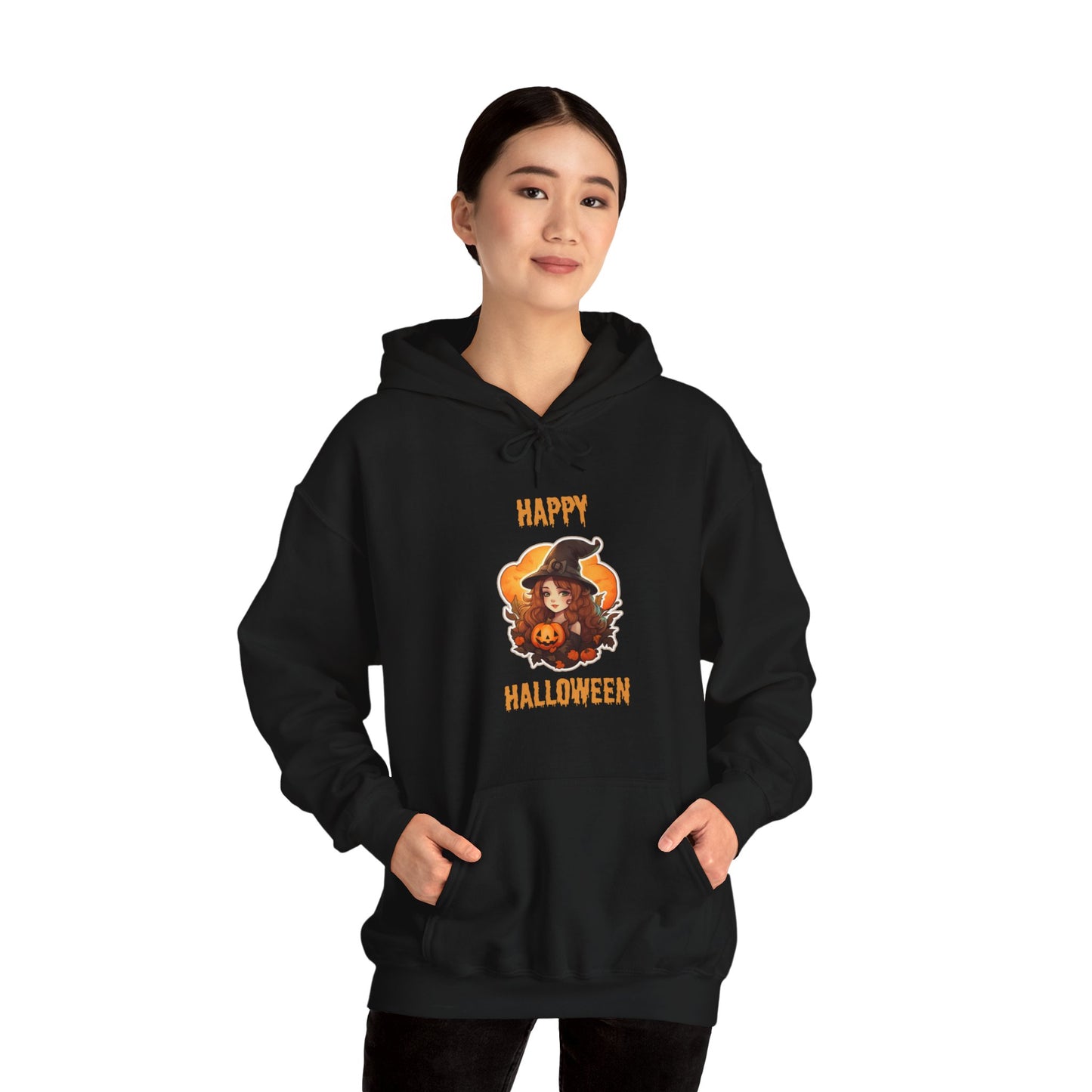 Witch Happy Halloween Unisex Heavy Blend Hooded Sweatshirt