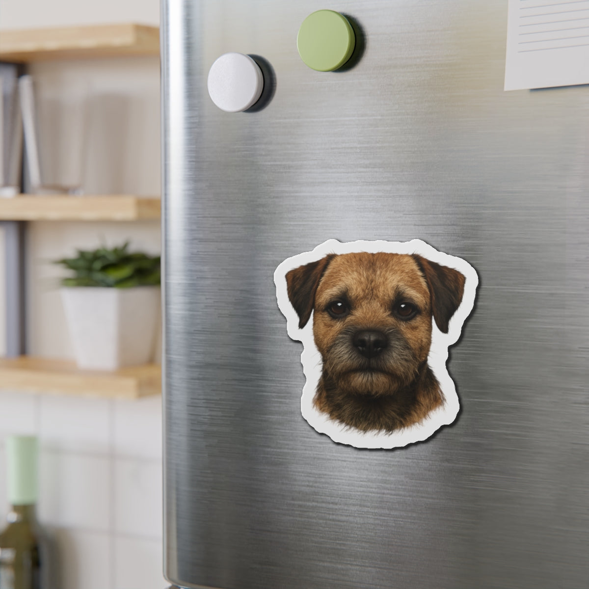 Border Terrier Die-Cut Magnet - Cute Dog Breed Refrigerator Magnet, Pet Lover Gift, Animal Decor, Fridge Decoration, Puppy Art Magnet