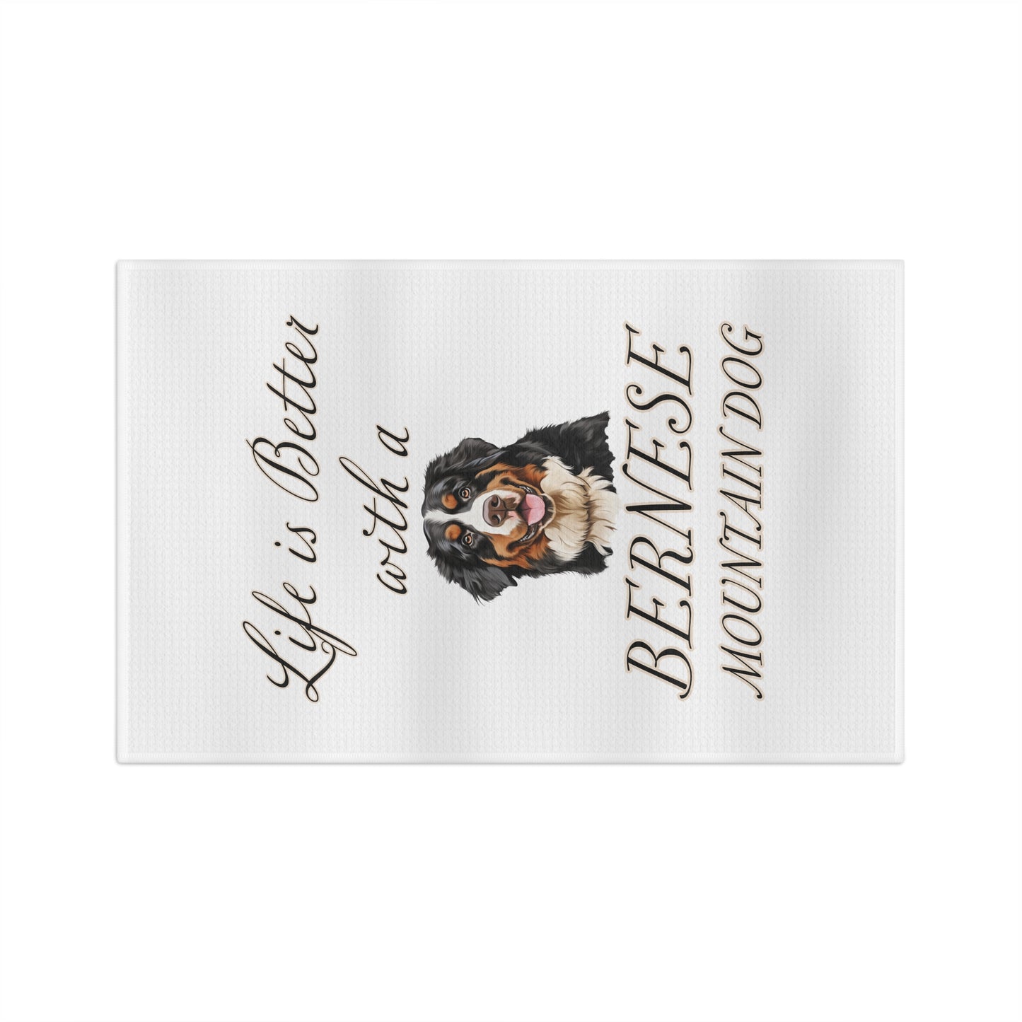 Bernese Mountain Dog Soft Tea Towel
