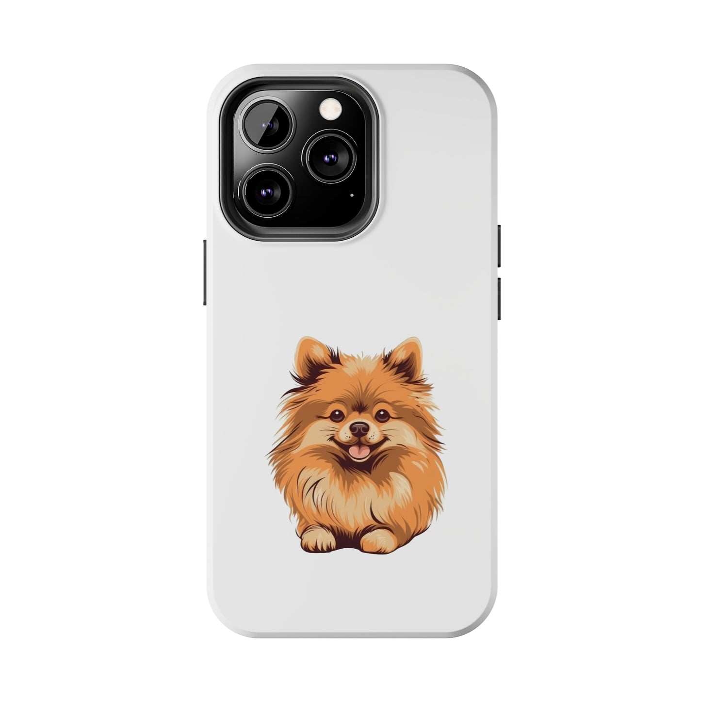 White Pomeranian Tough Phone Case