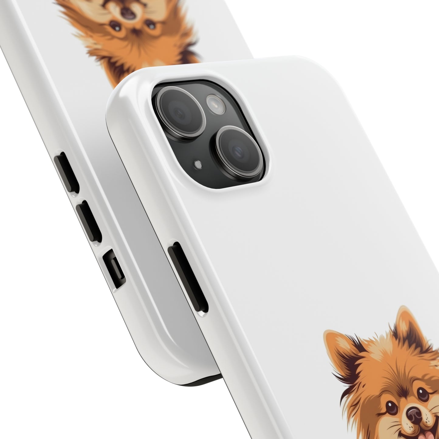 White Pomeranian Tough Phone Case