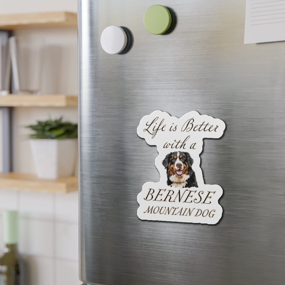 Bernese Mountain Dog Magnet - Die Cut Dog Magnet