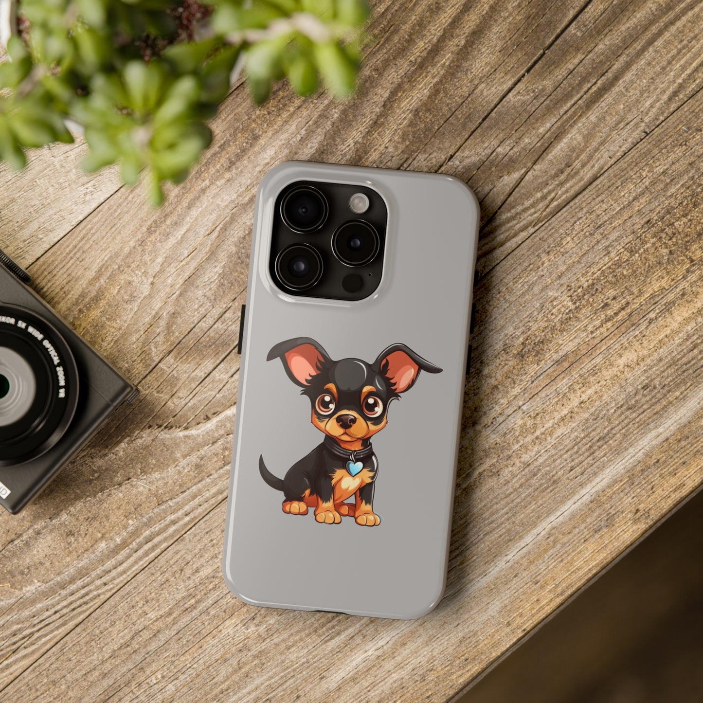 Light Grey Chihuahua Tough Phone Case