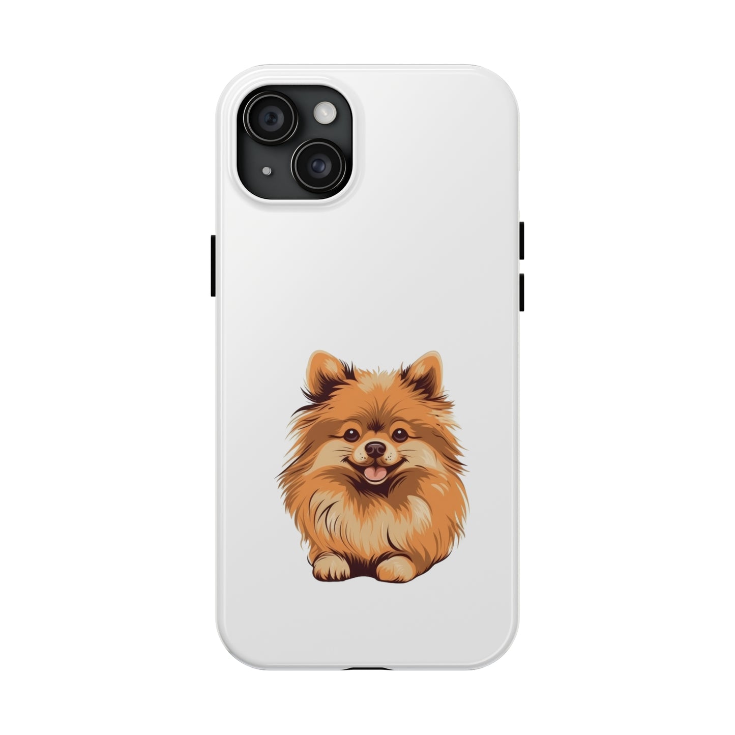 White Pomeranian Tough Phone Case