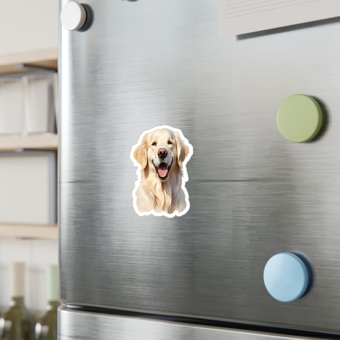 White Golden Retriever Sticker - Dog Vinyl Decals