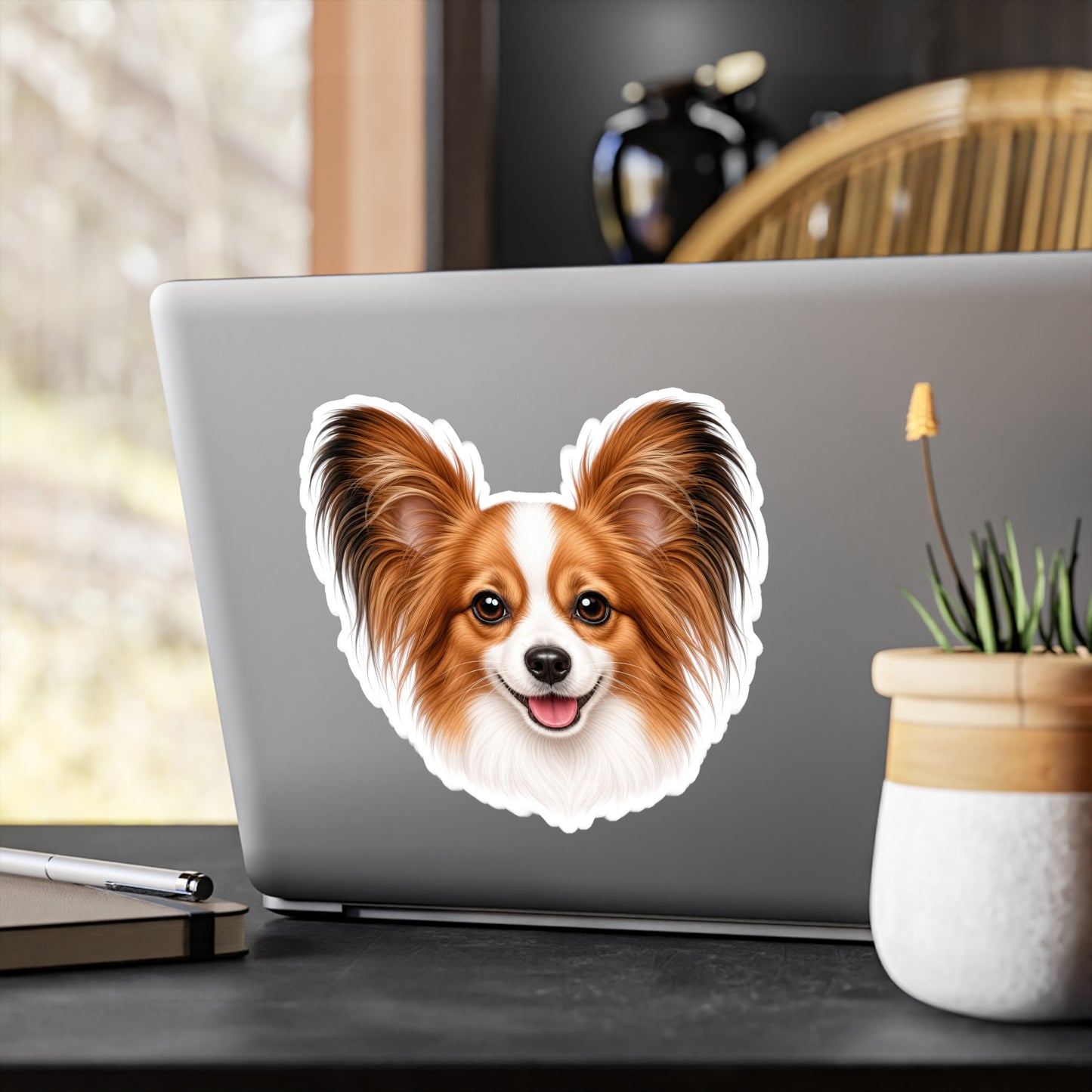 Papillon Sticker | Waterproof Vinyl Decal | Dog Lover Gift
