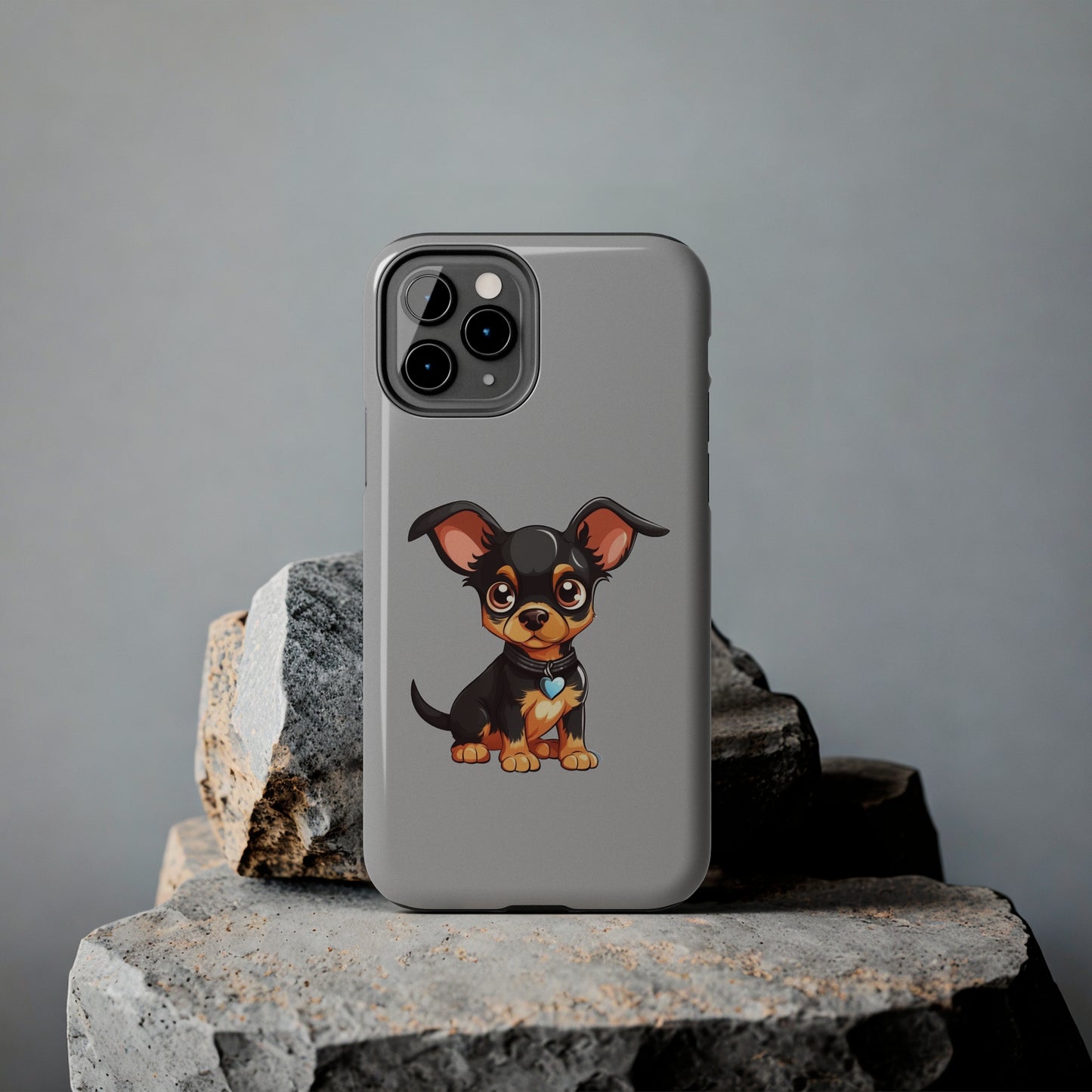 Light Grey Chihuahua Tough Phone Case