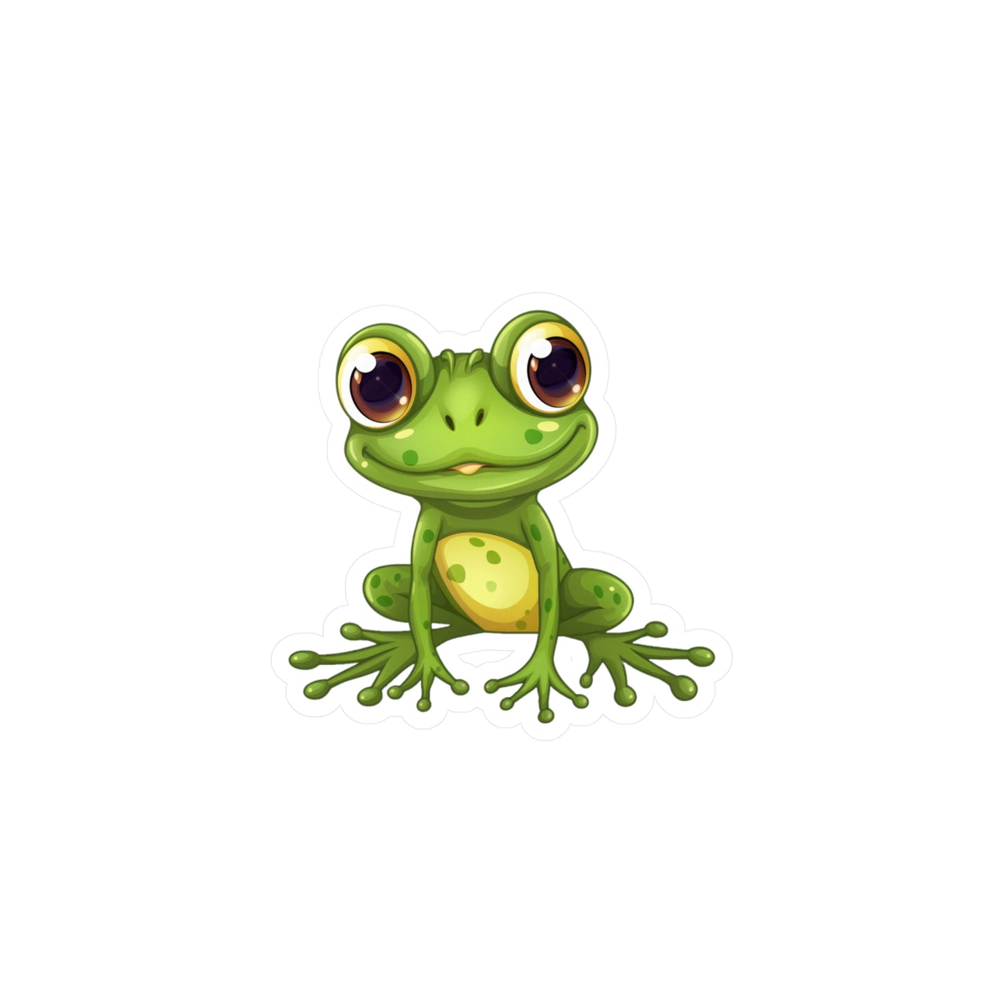 Frog Sticker - Kiss-Cut Vinyl Decals