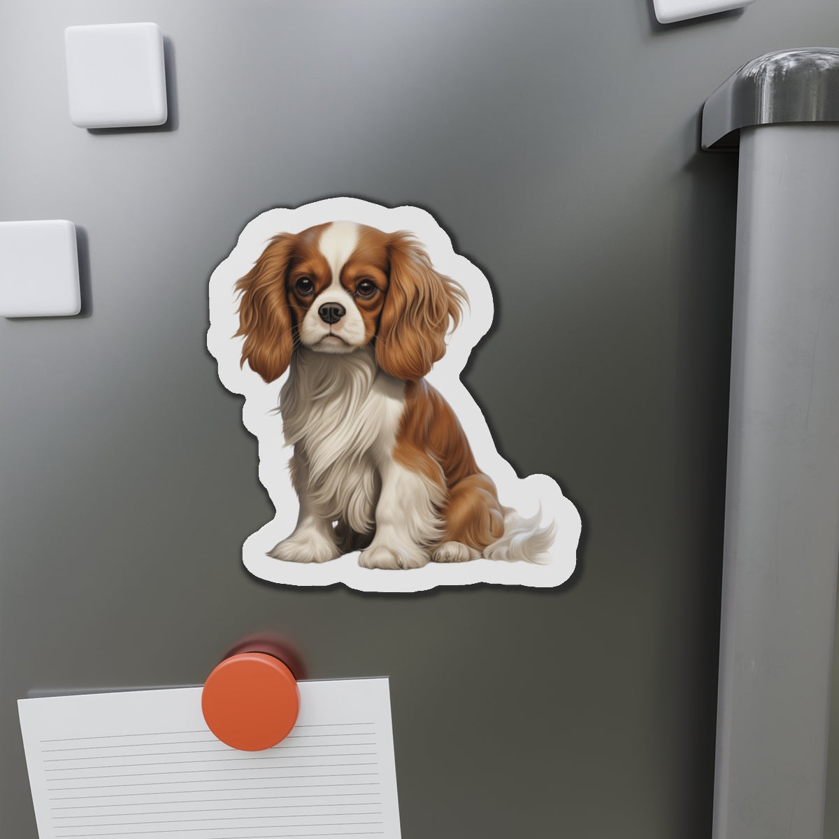 Cavalier King Charles Spaniel Magnet | Die Cut Dog Magnet | Pet Kitchen Decor