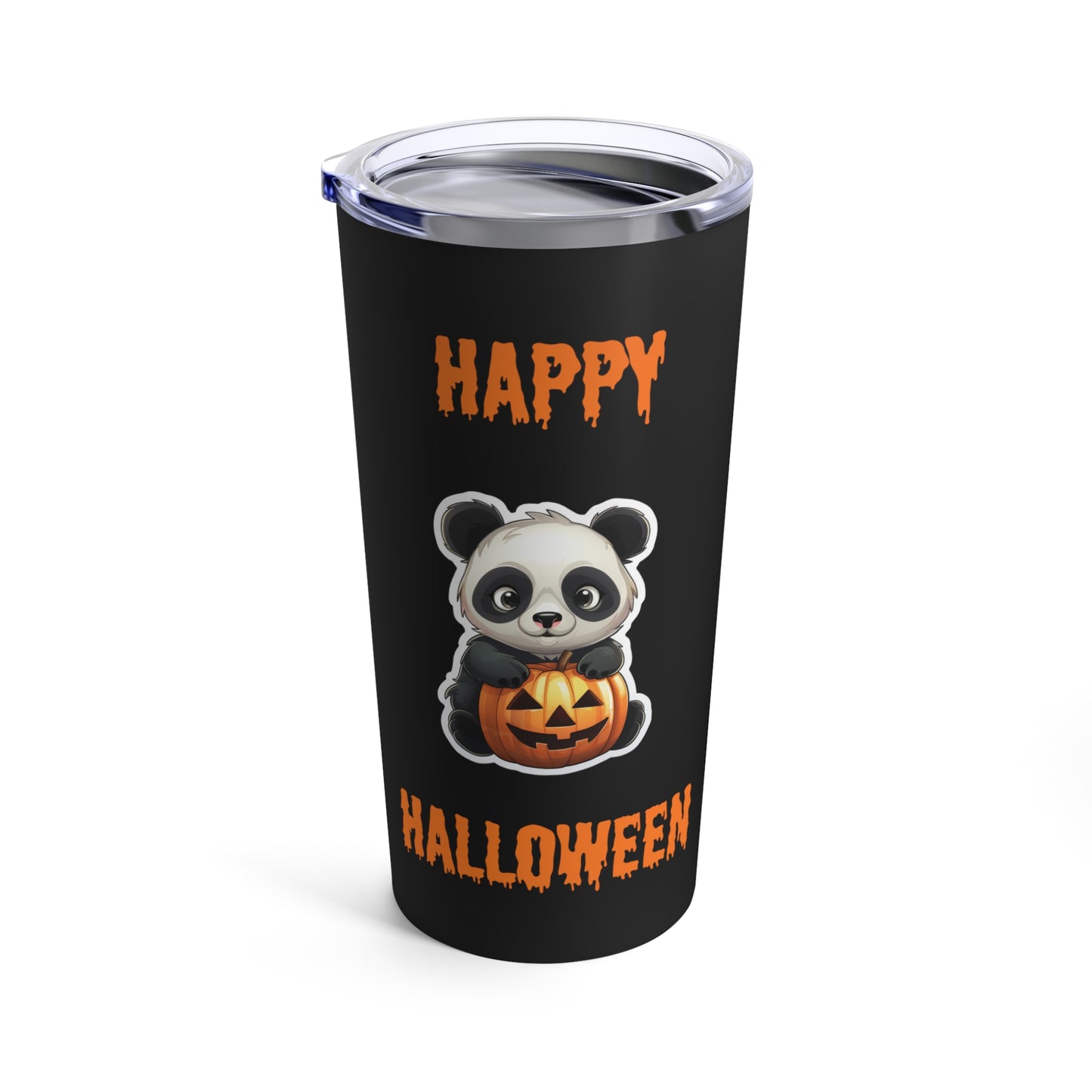 Panda Happy Halloween Stainless Steel Tumbler 20oz