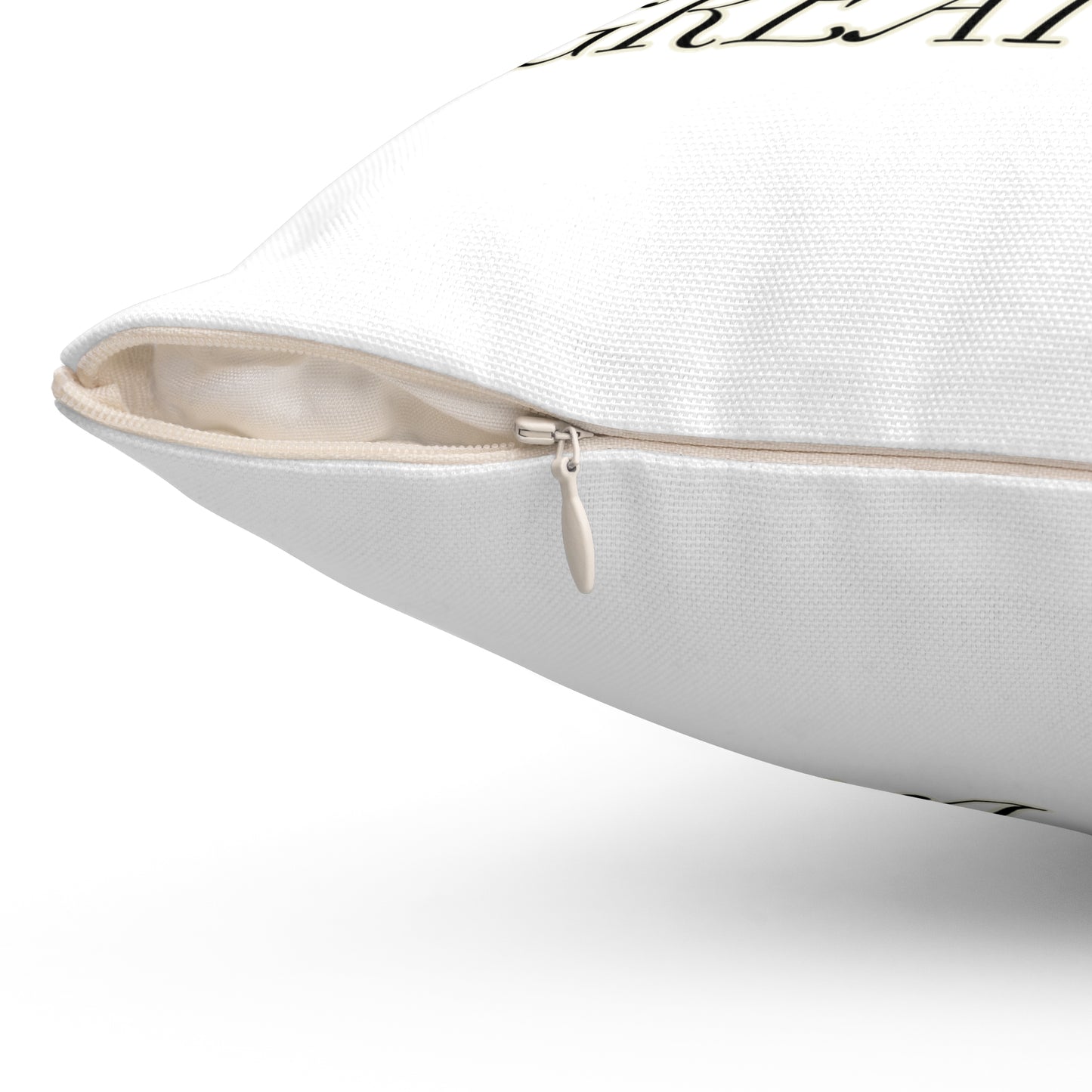 Life is Better with a Great Dane Spun Polyester Square Pillow - White
