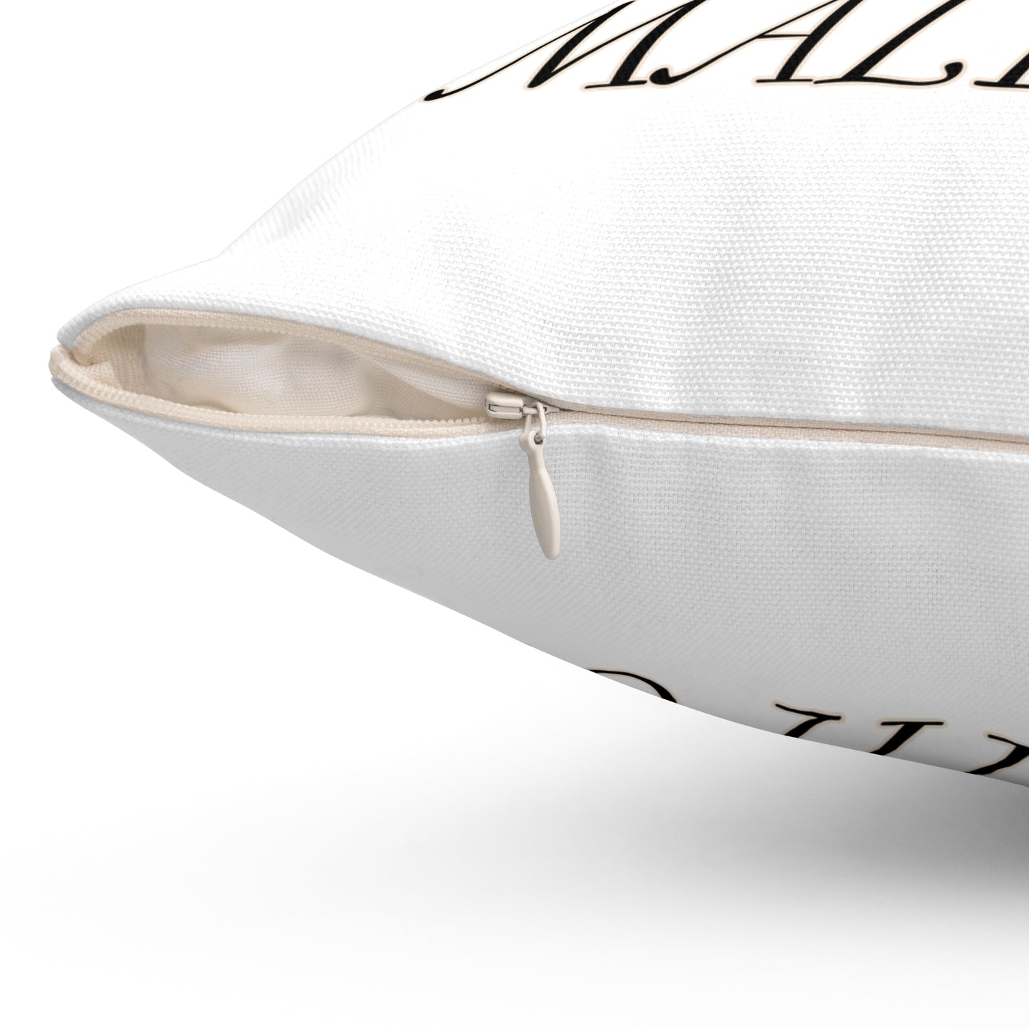Life is Better with a Maltipoo Pillow - Spun Polyester Square White Throw Pillow