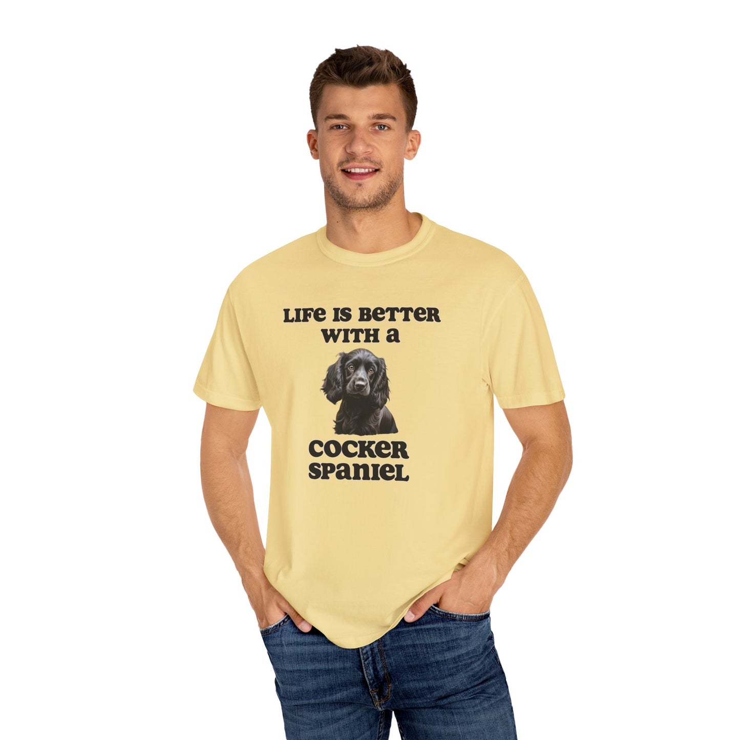 Black Cocker Spaniel Tshirt - Dog Mom Shirt, Dog Dad Shirt, gift for Dog Mom