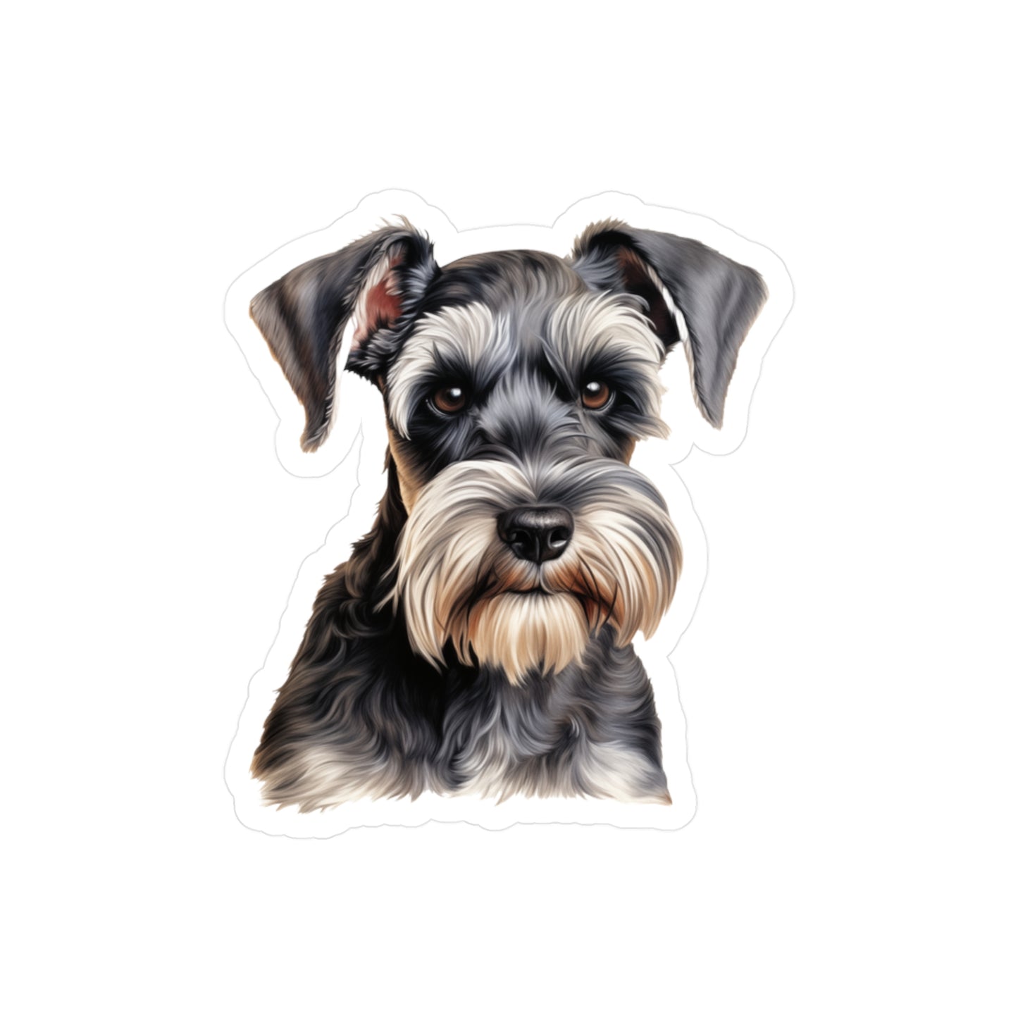 Schnauzer Sticker - Kiss-Cut Dog Vinyl Decals