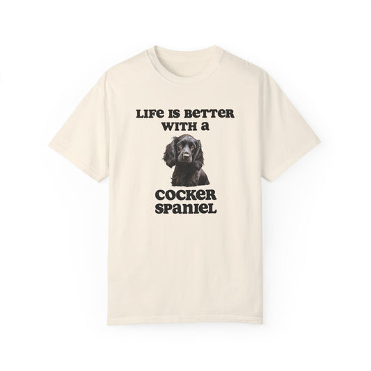 Black Cocker Spaniel Tshirt - Dog Mom Shirt, Dog Dad Shirt, gift for Dog Mom