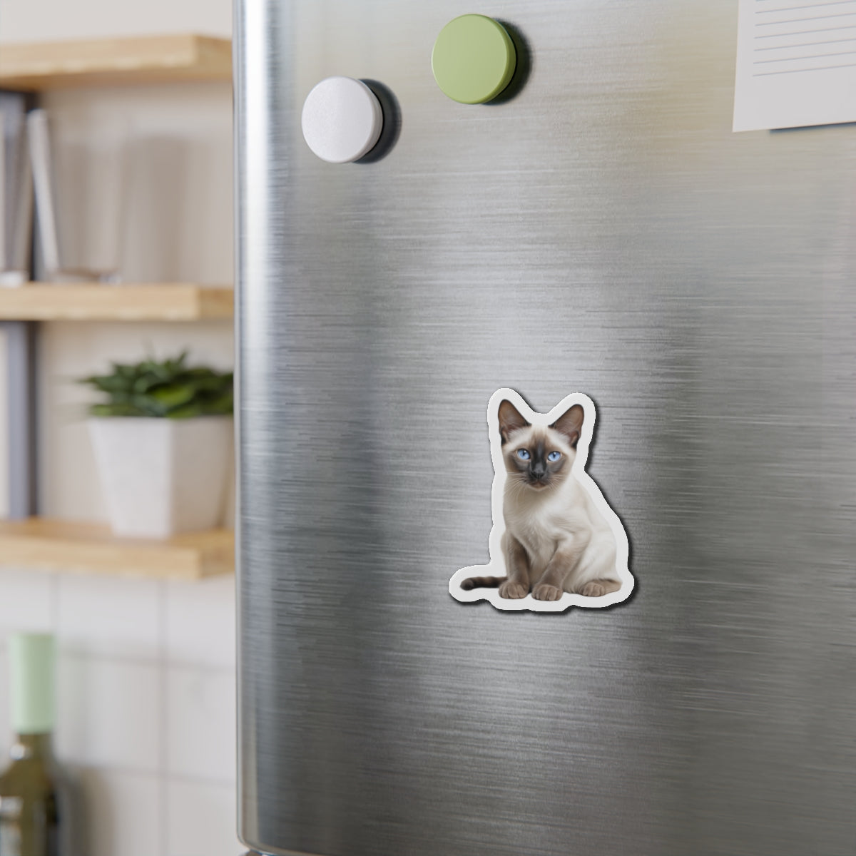 Siamese Magnet, Fridge Magnet, Cute Cat Magnet, Animal Lover Gift, Pet Owner Decor, Feline Kitchen Decor