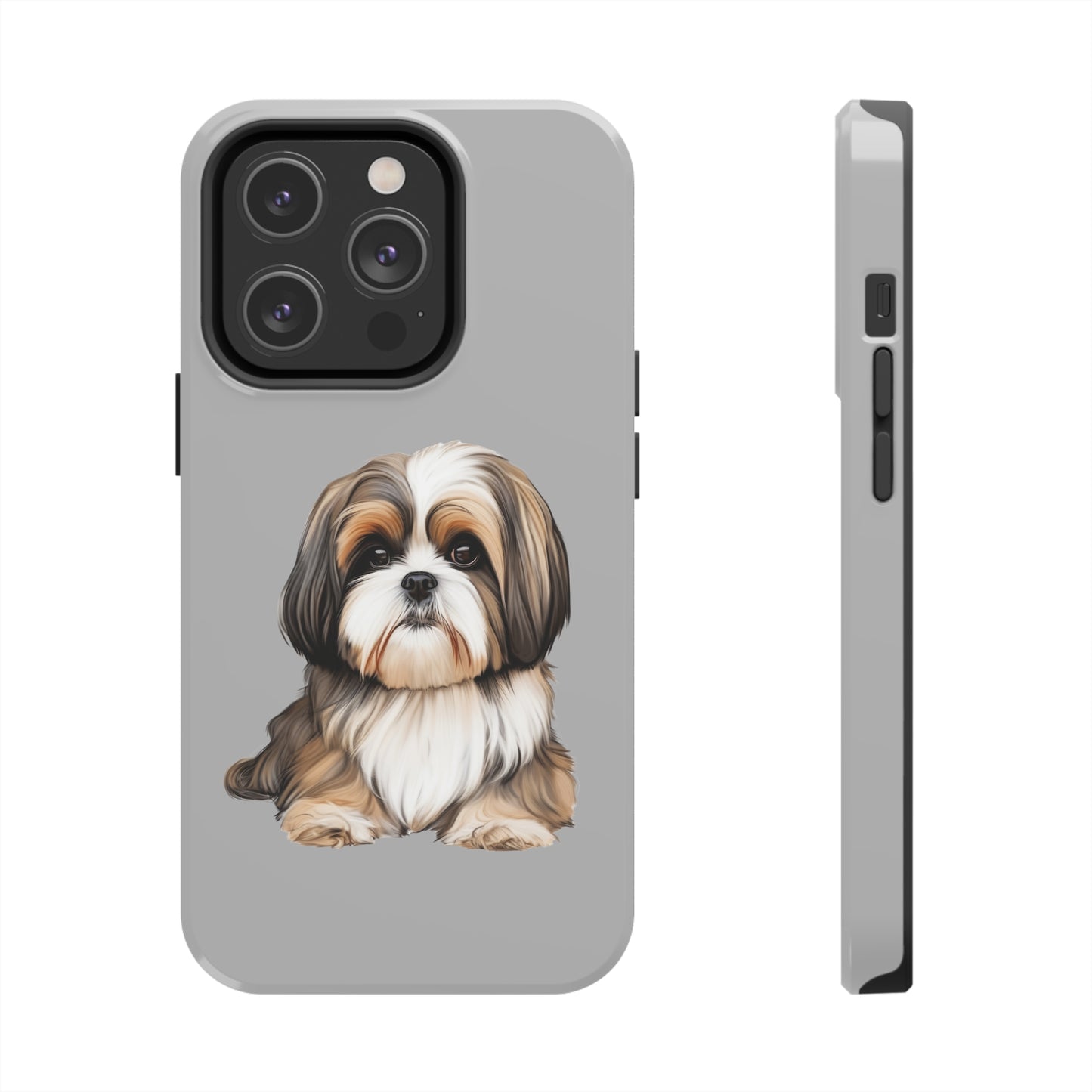 Light Grey Shih Tzu Tough Phone Case