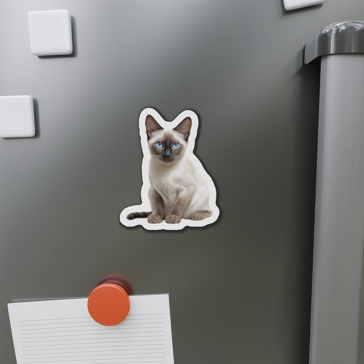 Siamese Magnet, Fridge Magnet, Cute Cat Magnet, Animal Lover Gift, Pet Owner Decor, Feline Kitchen Decor
