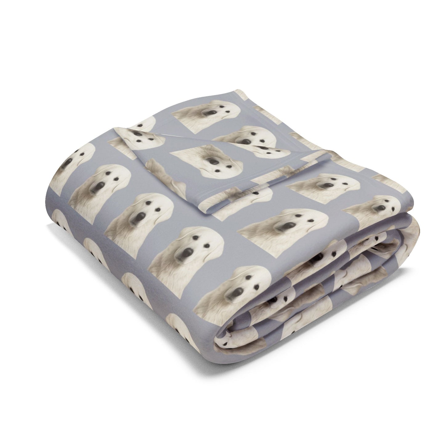 Akbash Fleece Blanket, Dog Design Cozy Arctic Throw for Dog Lovers, Animal Print Home Decor, Winter Gift Idea, Pet Owner Present