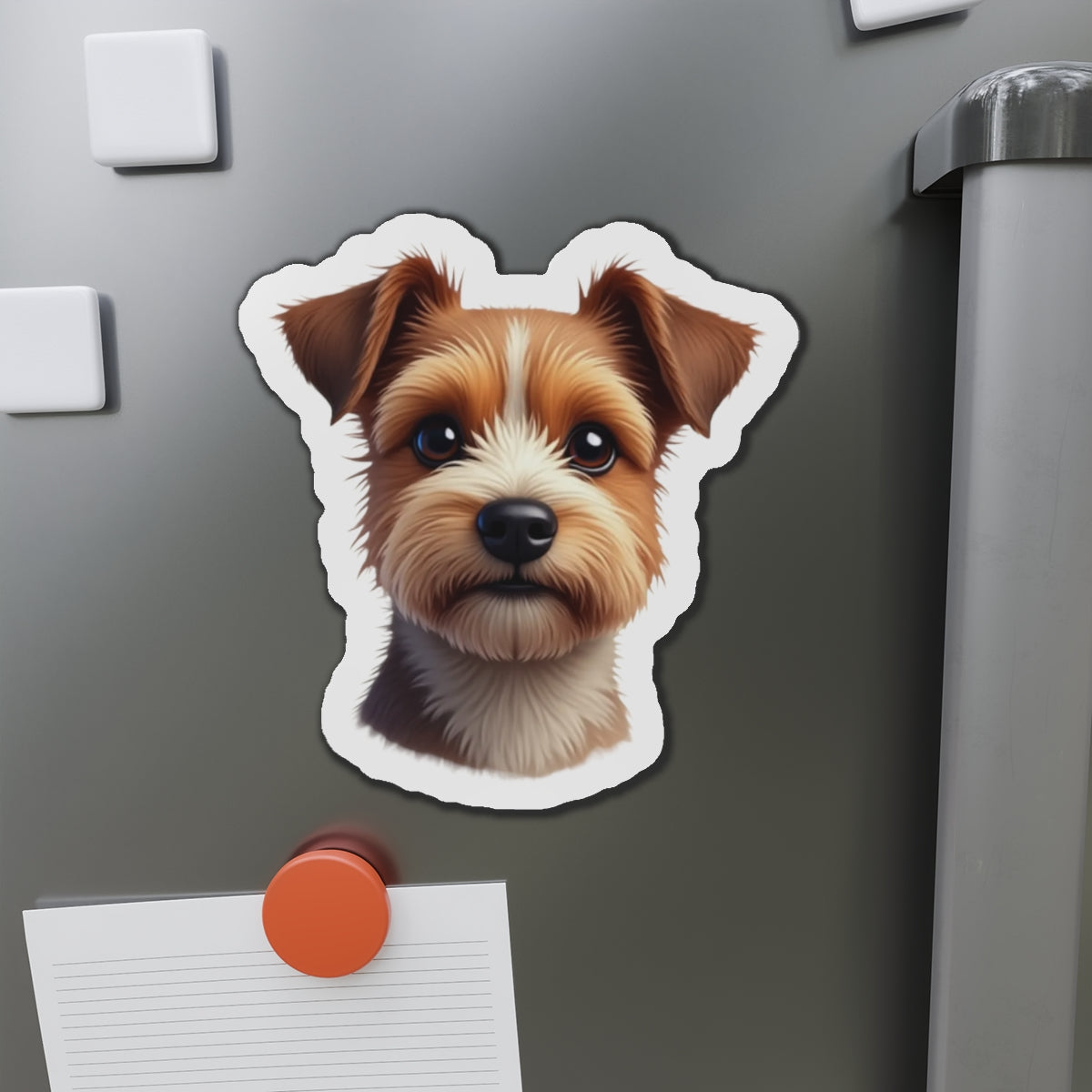 Border Terrier Die-Cut Magnet - Cute Dog Breed Refrigerator Magnet, Pet Lover Gift, Animal Decor, Fridge Decoration, Puppy Art Magnet