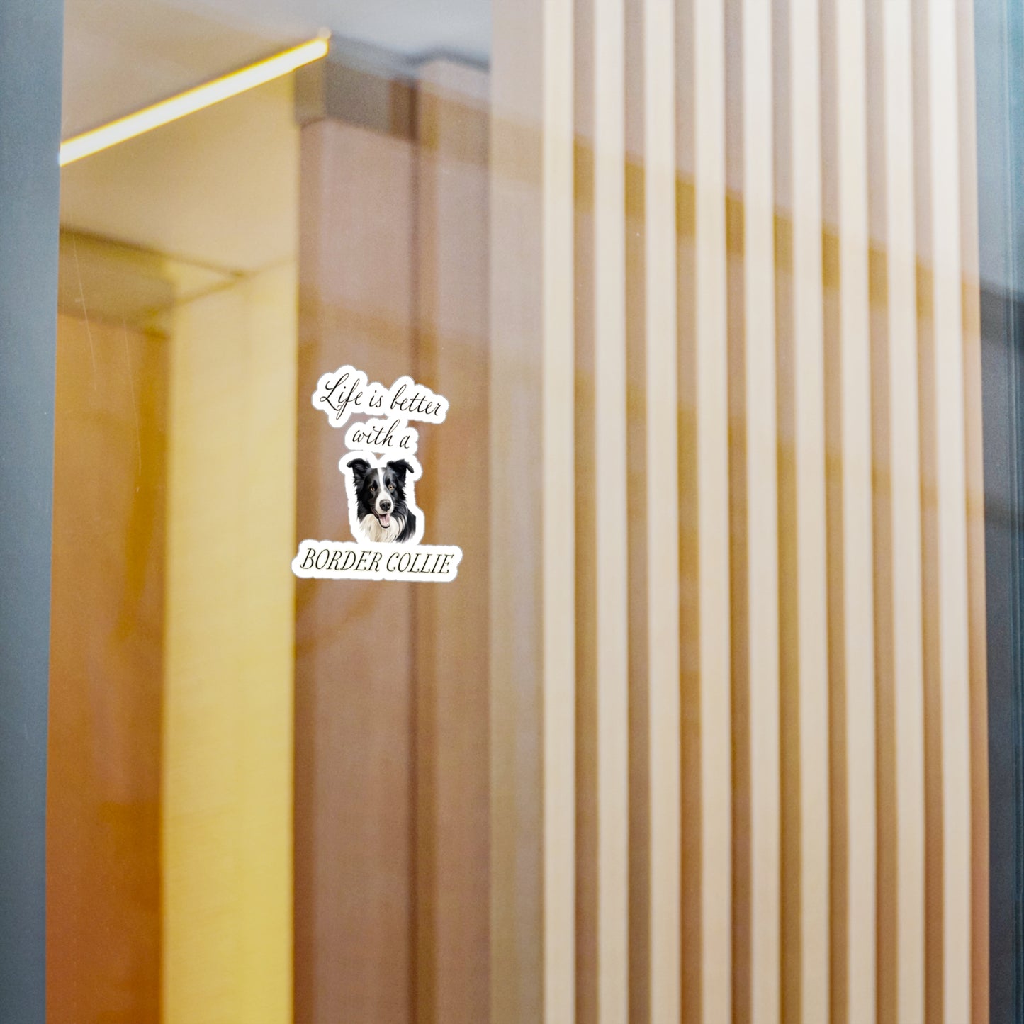 Life is Better with a Border Collie Sticker - Kiss-Cut Vinyl Dog Decals