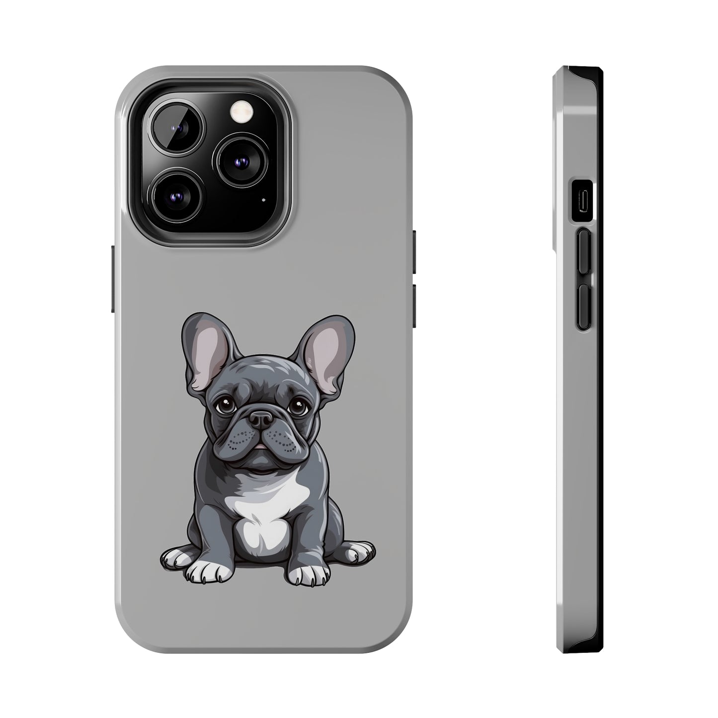 Light Grey French Bulldog Tough Phone Case