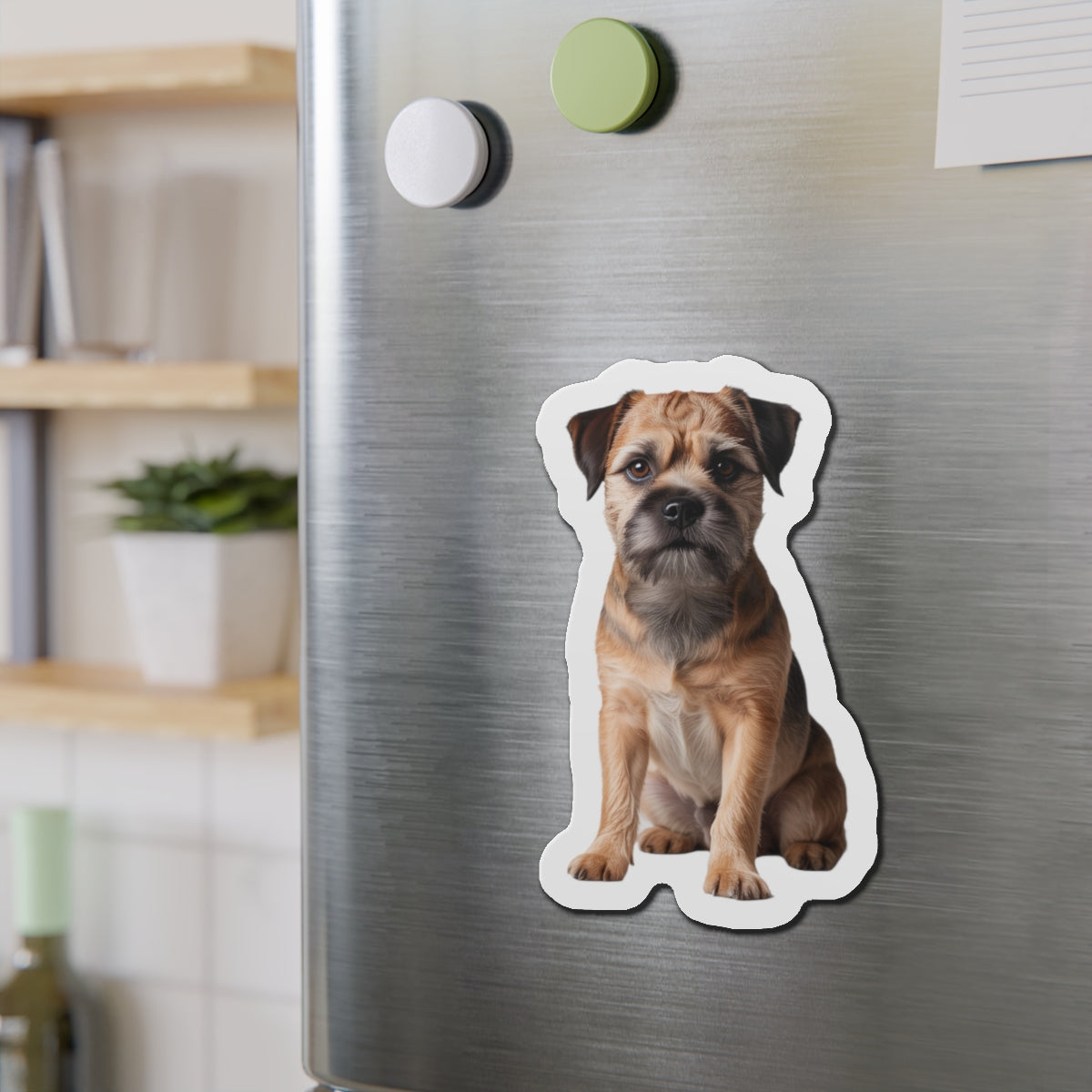 Border Terrier Die-Cut Magnet - Cute Dog Breed Refrigerator Magnet, Pet Lover Gift, Animal Decor, Fridge Decoration, Puppy Art Magnet