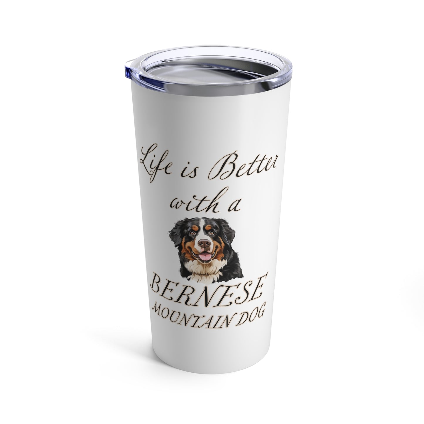 Bernese Mountain Dog Tumbler, Stainless Steel 20oz