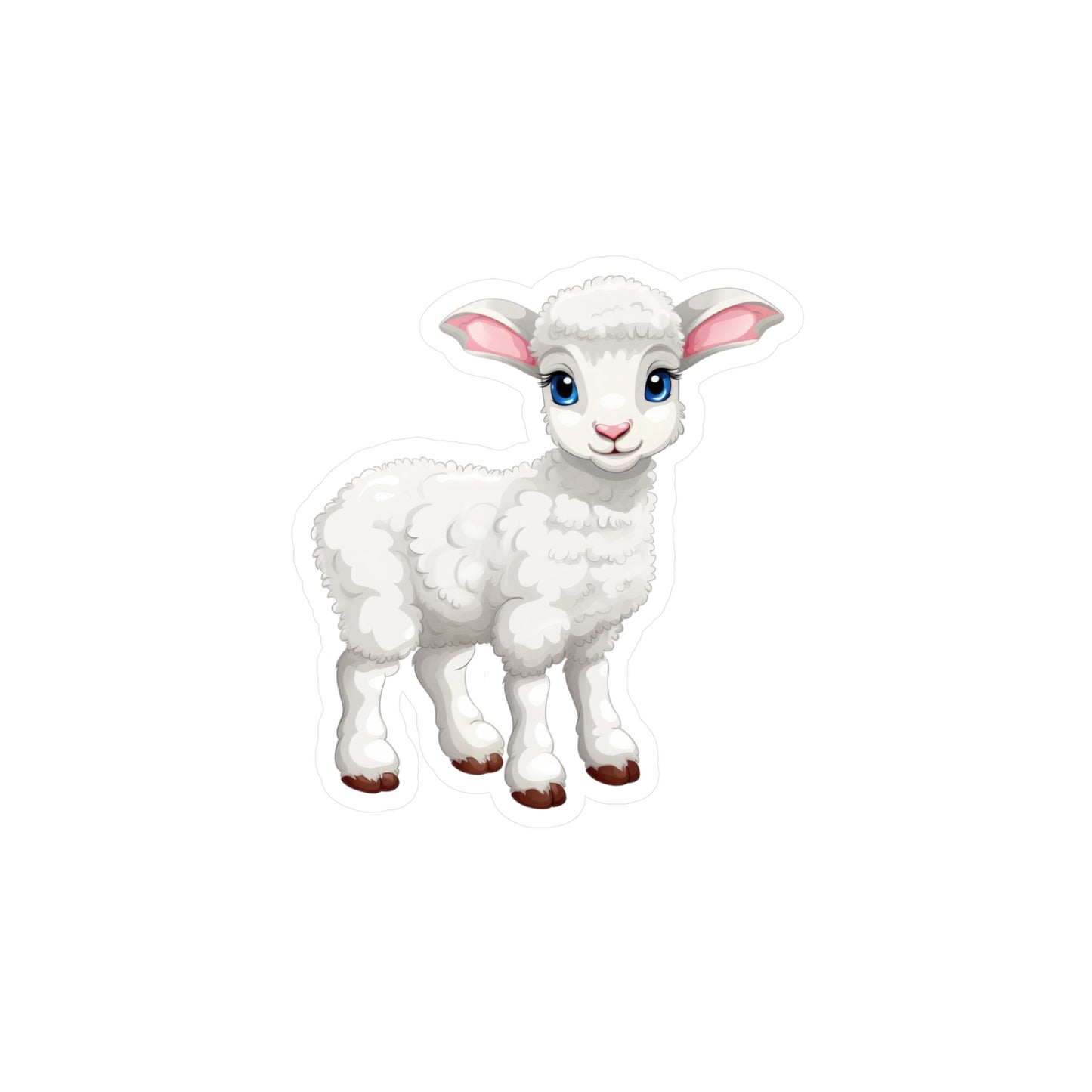 Lamb Sticker - Kiss-Cut Vinyl Decals