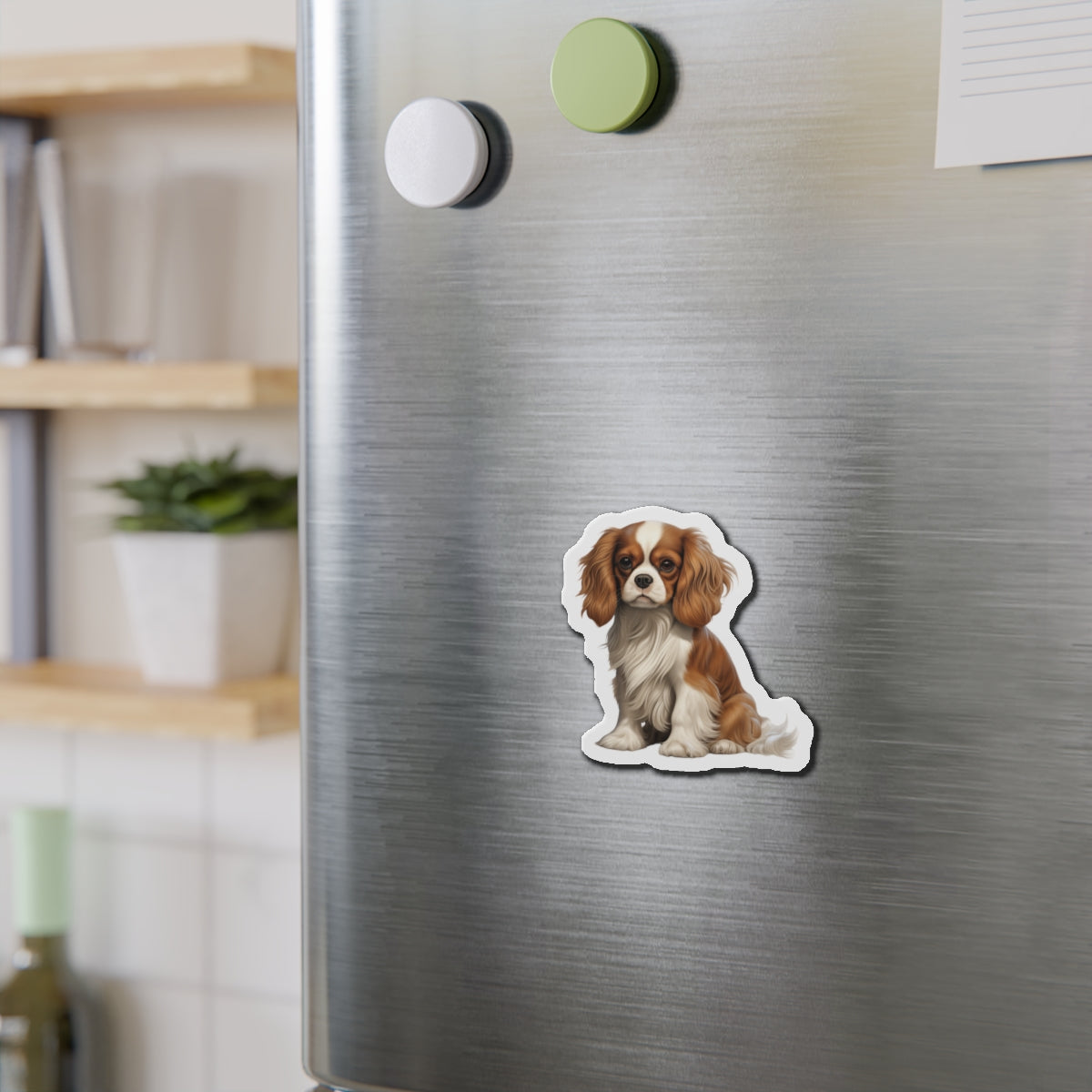 Cavalier King Charles Spaniel Magnet | Die Cut Dog Magnet | Pet Kitchen Decor