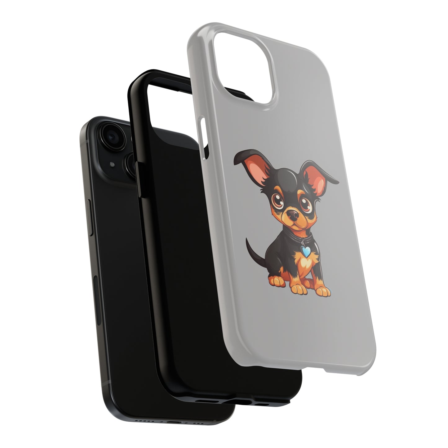 Light Grey Chihuahua Tough Phone Case
