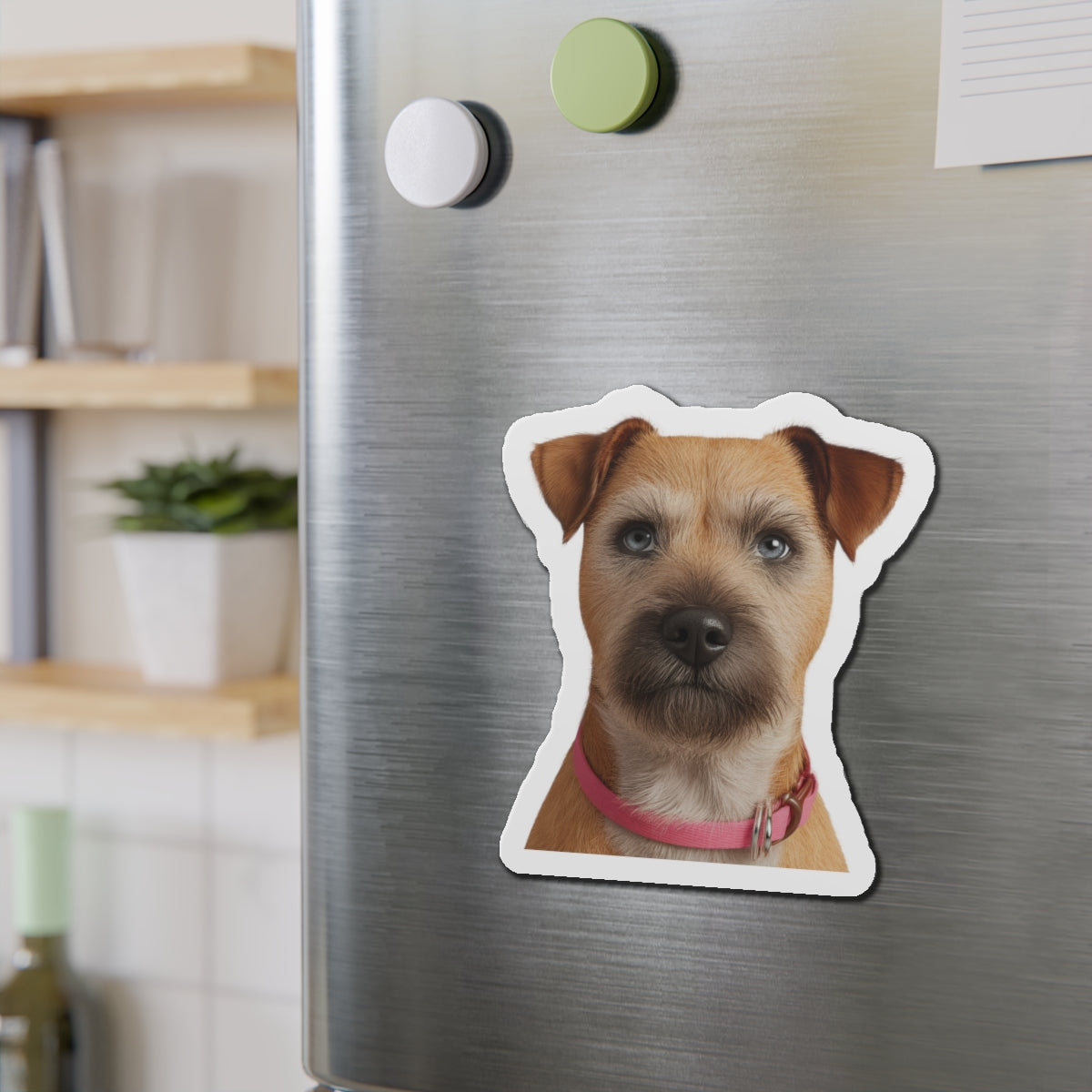Border Terrier Die-Cut Magnet - Cute Dog Breed Refrigerator Magnet, Pet Lover Gift, Animal Decor, Fridge Decoration, Puppy Art Magnet