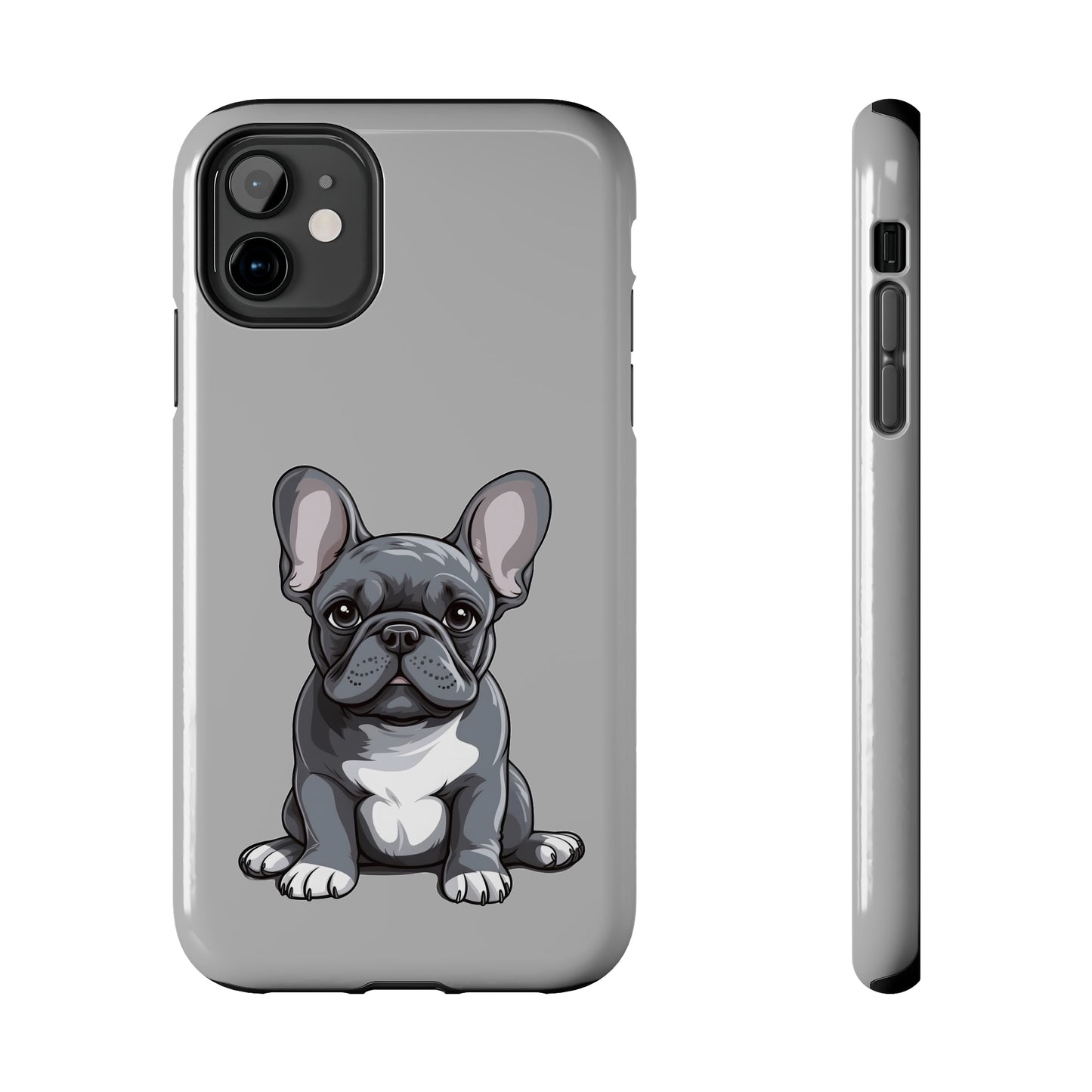 Light Grey French Bulldog Tough Phone Case