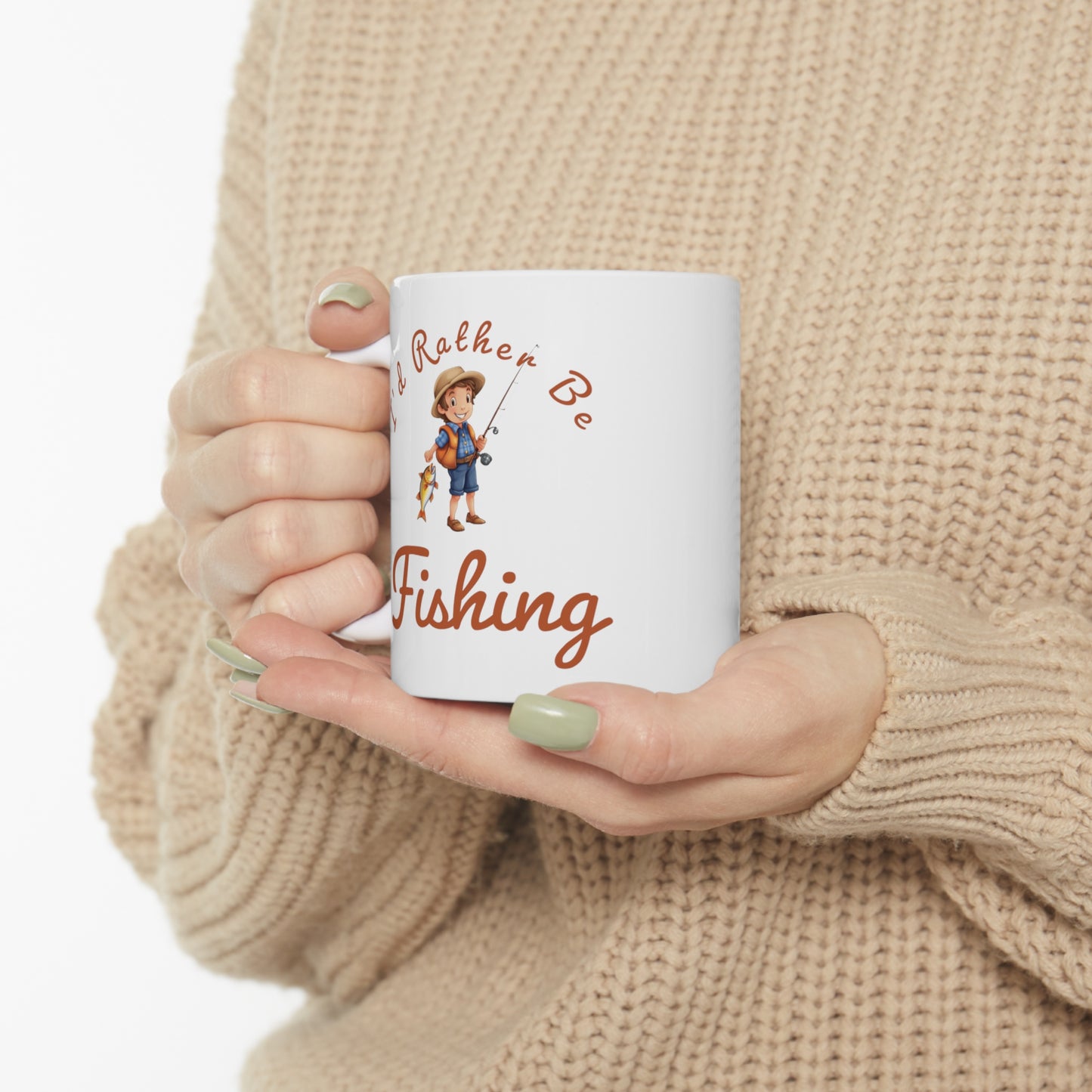 I'd Rather Be Fishing boy - 11oz