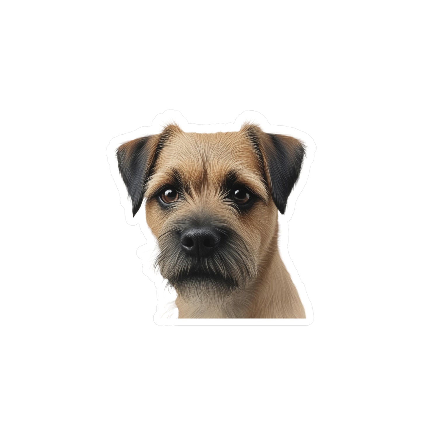 Border Terrier Kiss-Cut Vinyl Decals Stickers, Dog Lover Gift, Car Decals, Laptop Stickers, Pet Owner Gift, Animal Lover Decor