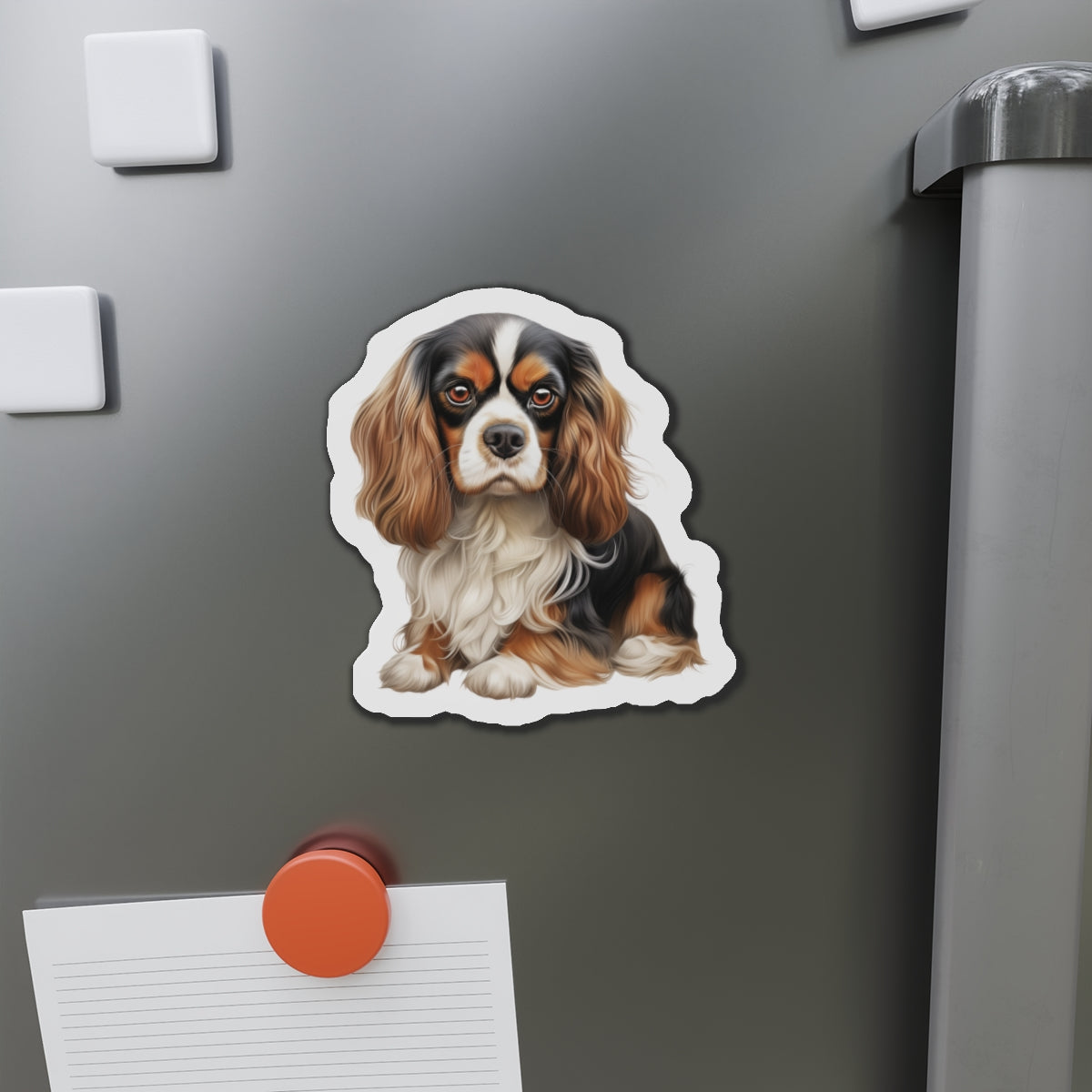 Cavalier King Charles Spaniel Magnet | Die Cut Dog Magnet | Pet Kitchen Decor