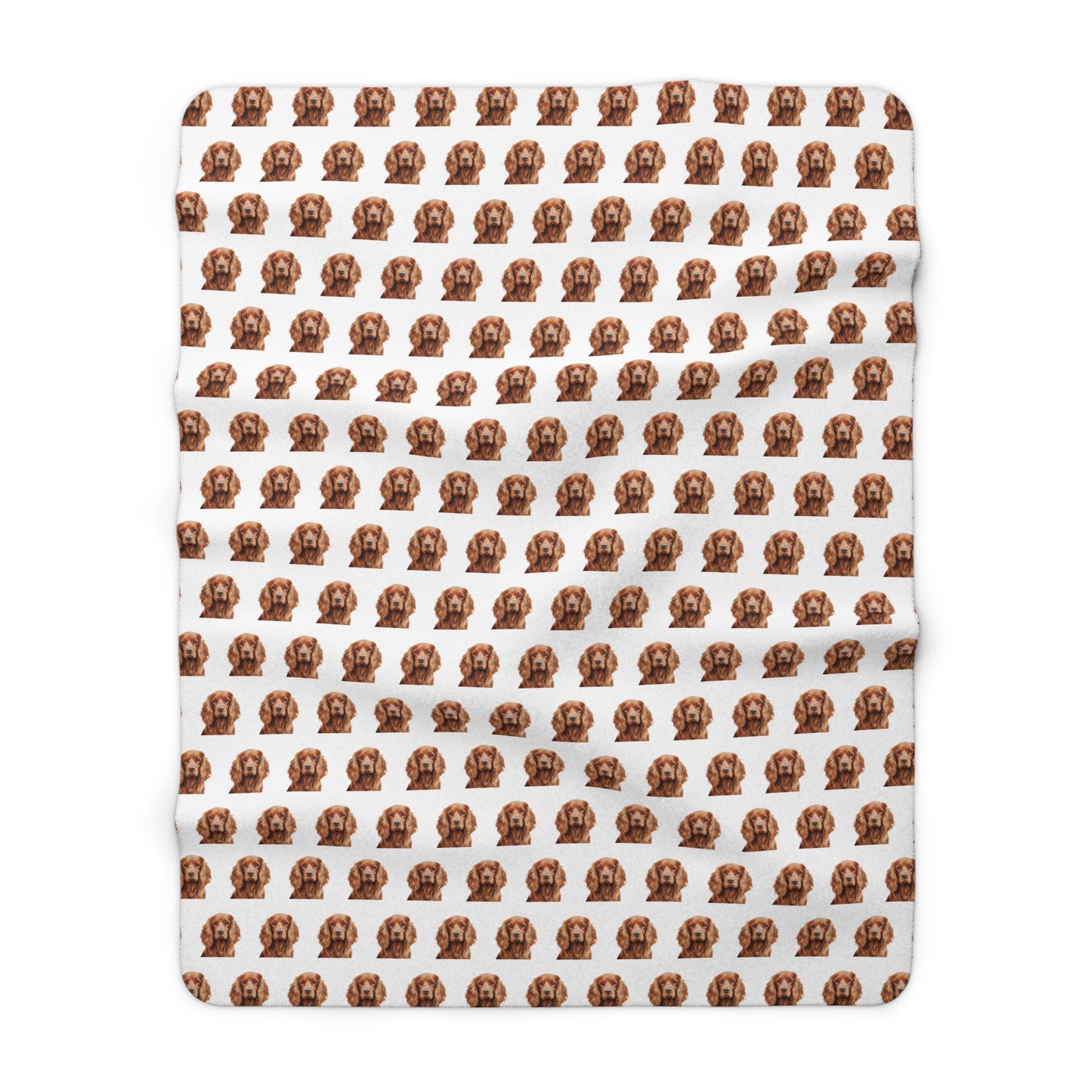 Sherpa Fleece Blanket, Cocker Spaniel Dog Lover Gift, Pet Owner Bedding, Animal Print Throw, Cozy Home Decor, Custom Dog Portrait Bedspread