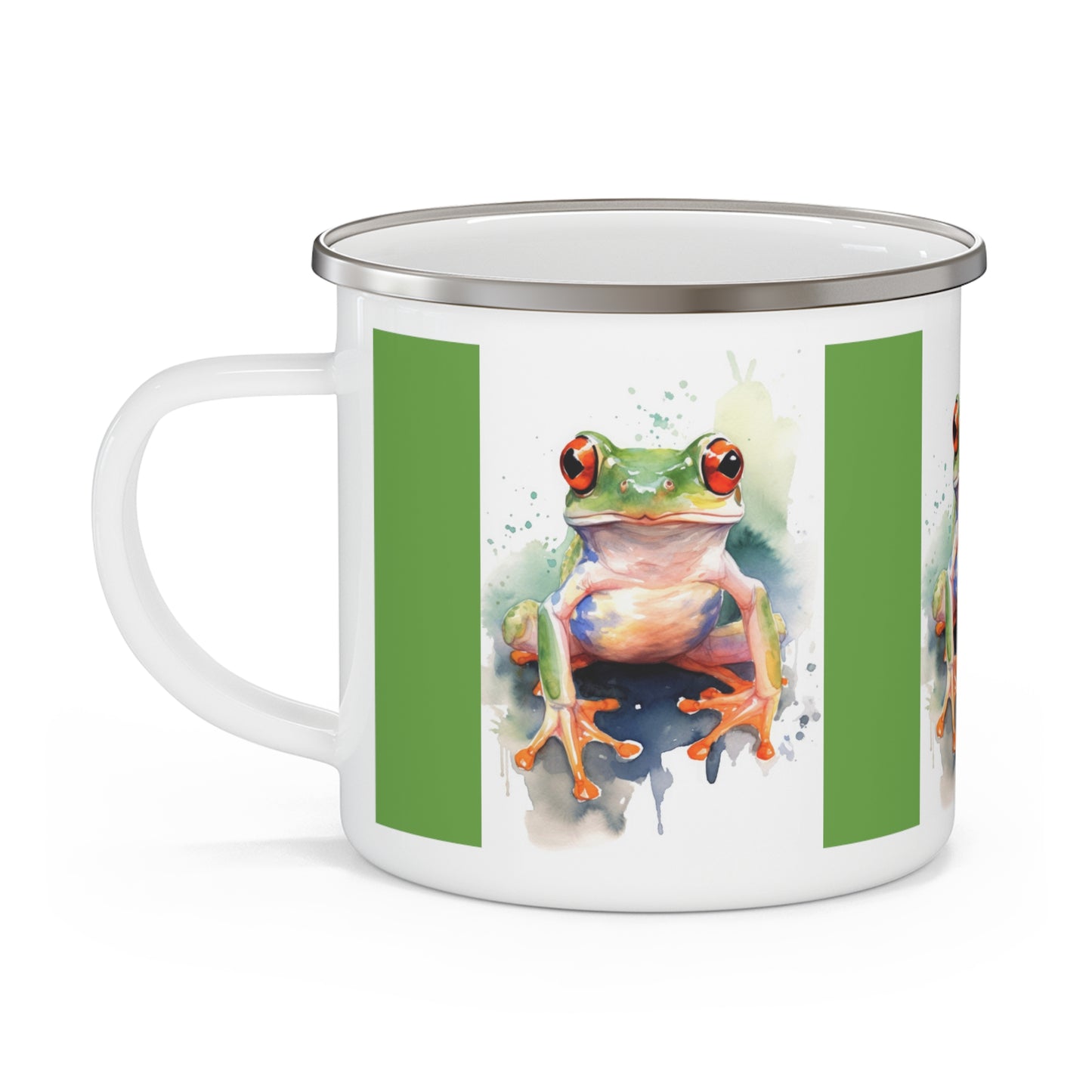 Frog Enamel Camping Mug