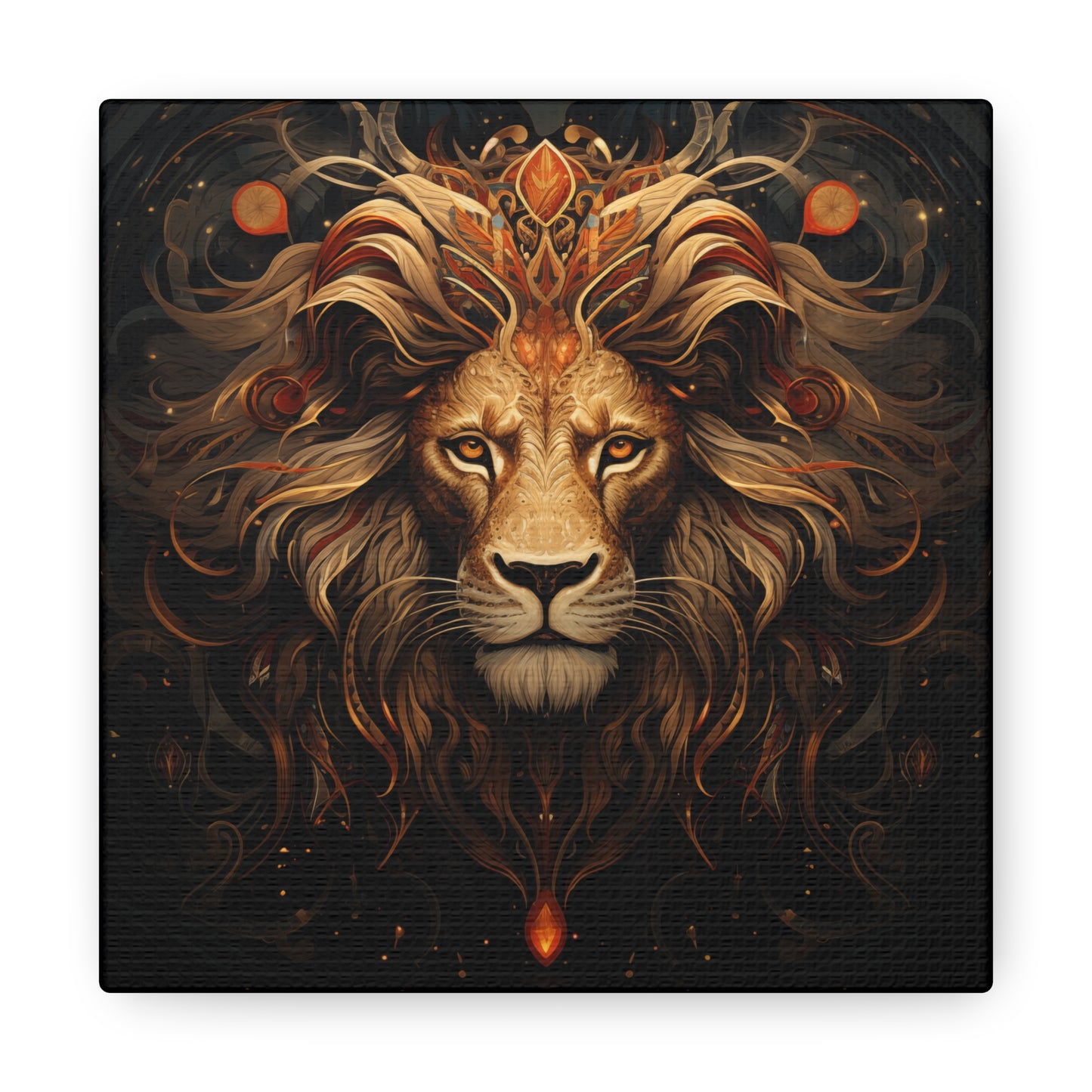 Lion Art - Animal Print - Canvas Gallery Wraps