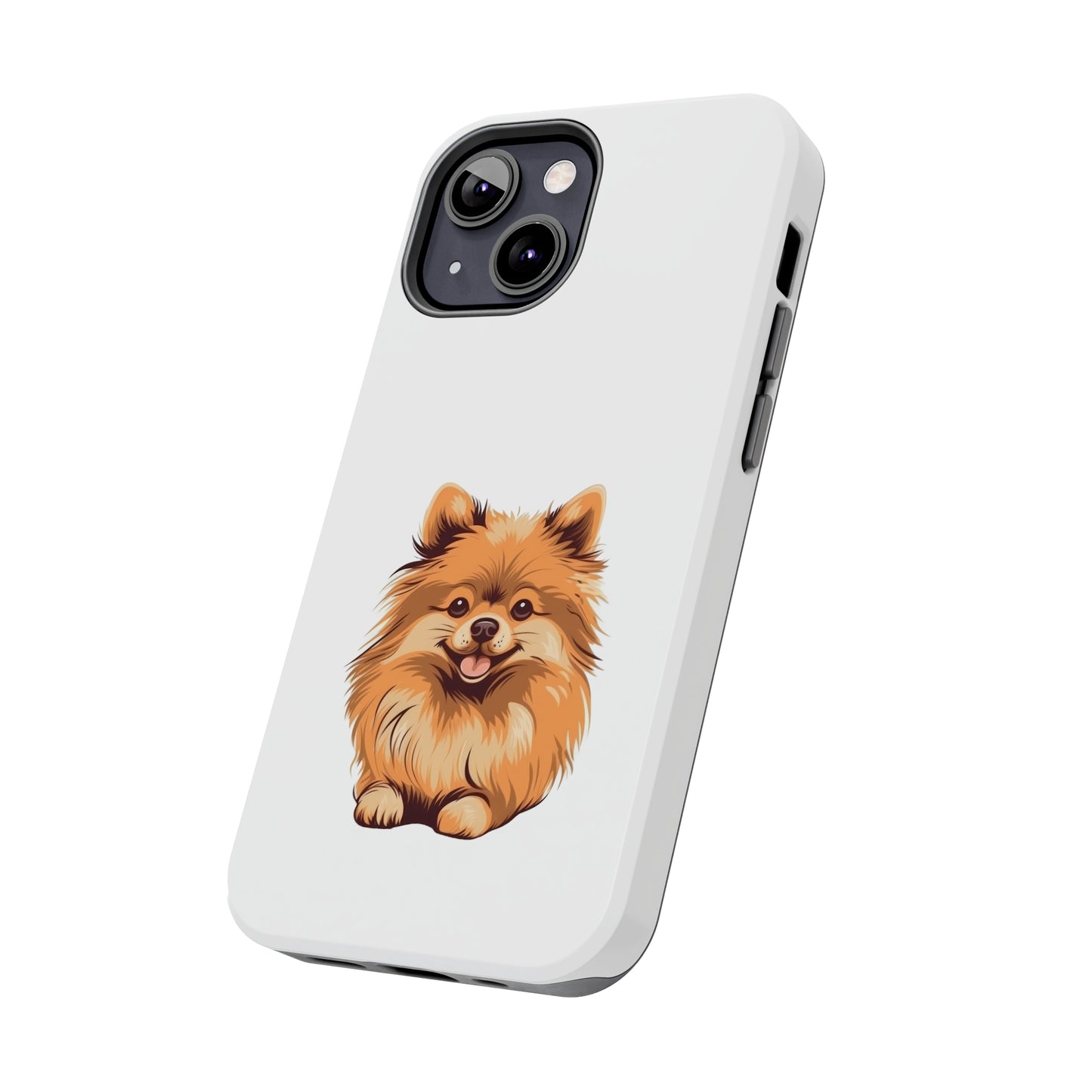 White Pomeranian Tough Phone Case
