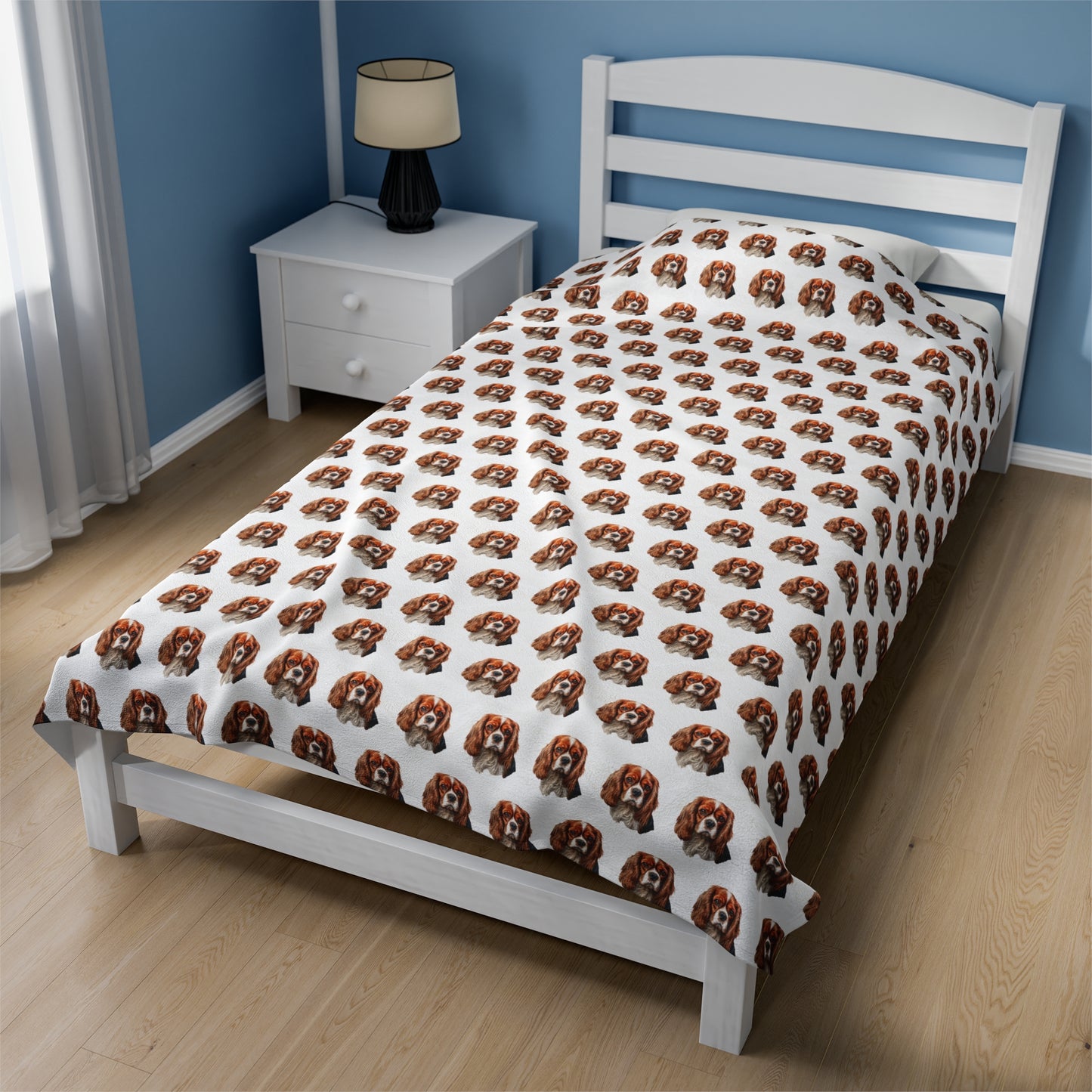Cavalier King Charles Spaniel Blanket - Velveteen Plush Throw