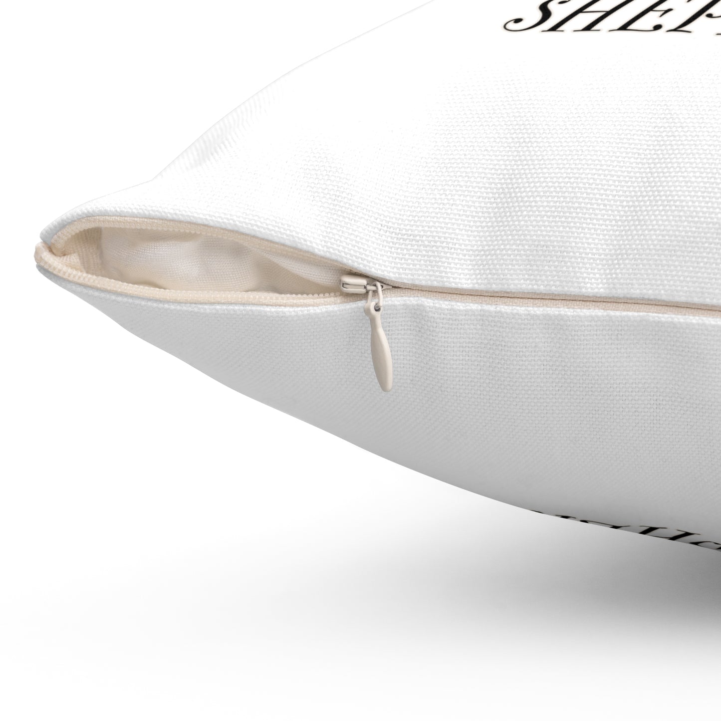 Life is Better with a German Shepherd Pillow - Spun Polyester Square White Throw Cushion