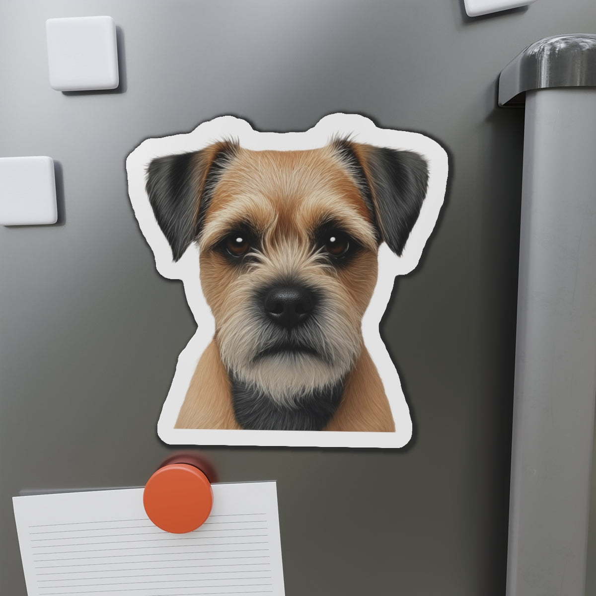 Border Terrier Die-Cut Magnet - Cute Dog Breed Refrigerator Magnet, Pet Lover Gift, Animal Decor, Fridge Decoration, Puppy Art Magnet