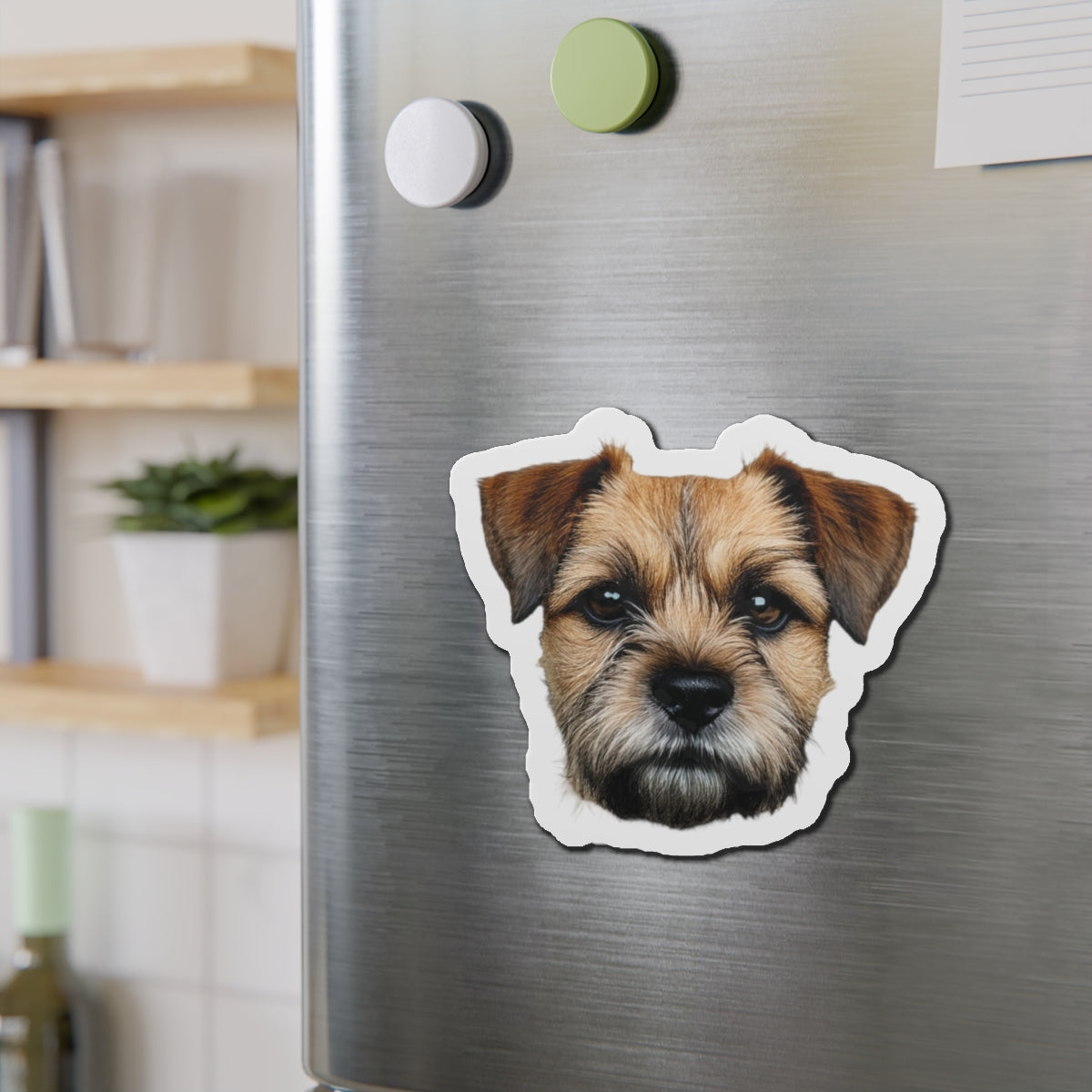 Border Terrier Die-Cut Magnet - Cute Dog Breed Refrigerator Magnet, Pet Lover Gift, Animal Decor, Fridge Decoration, Puppy Art Magnet